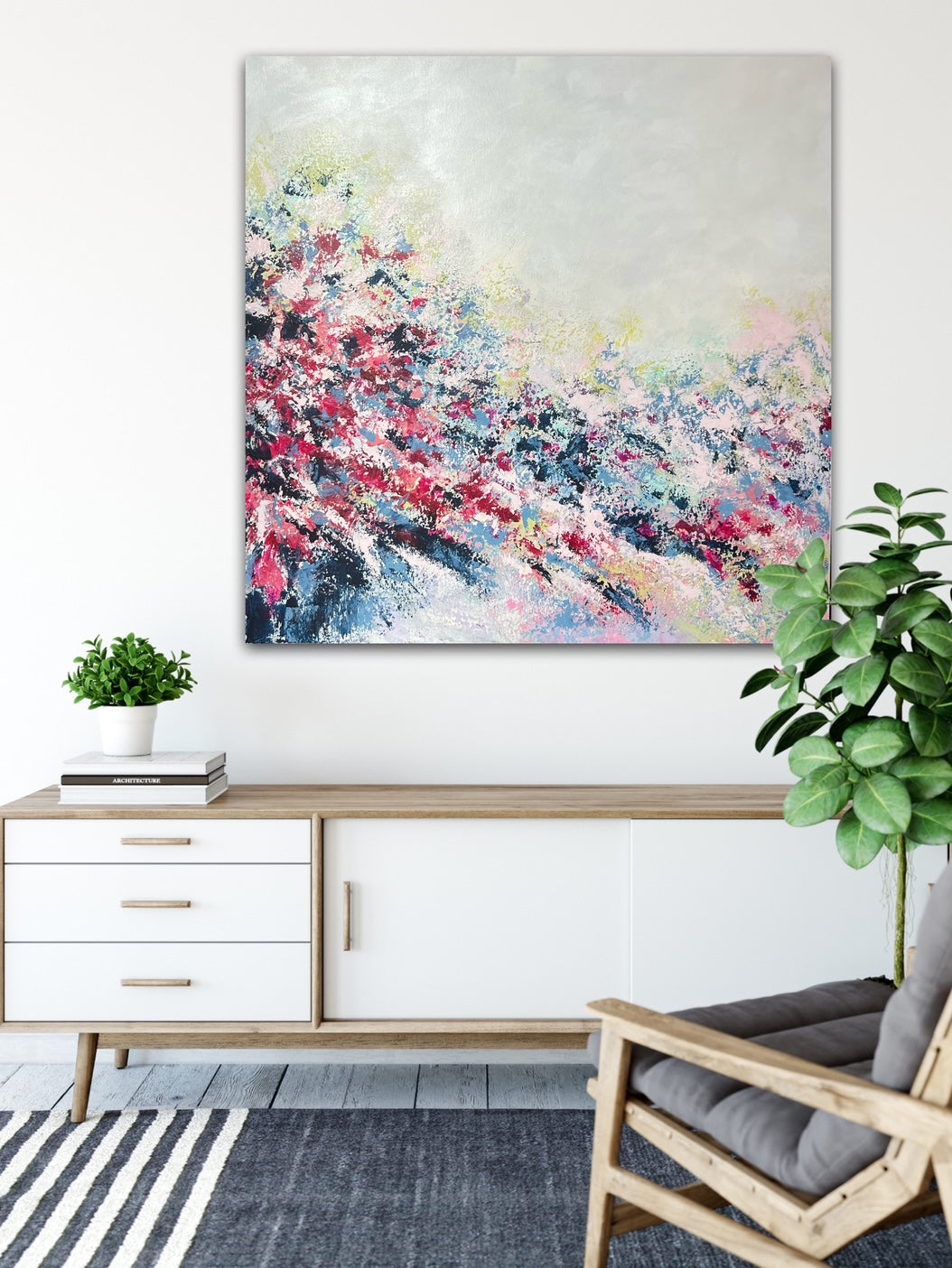 Abstraktus paveikslas "Pietuose"