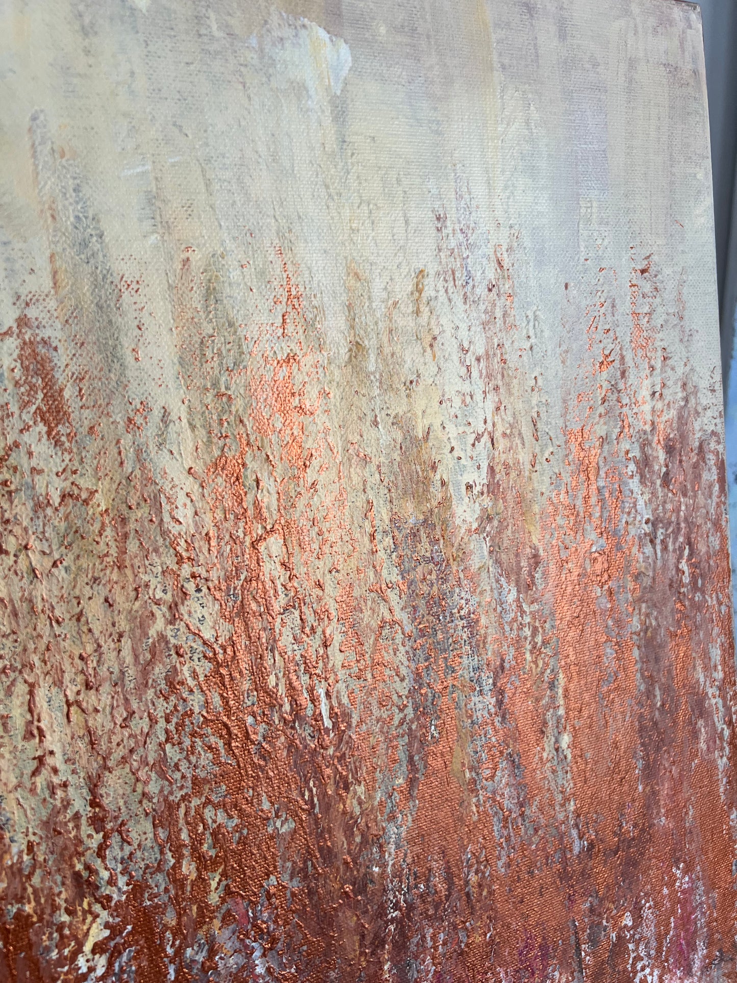 Abstrakcija " Ochros šokis" 50*50cm