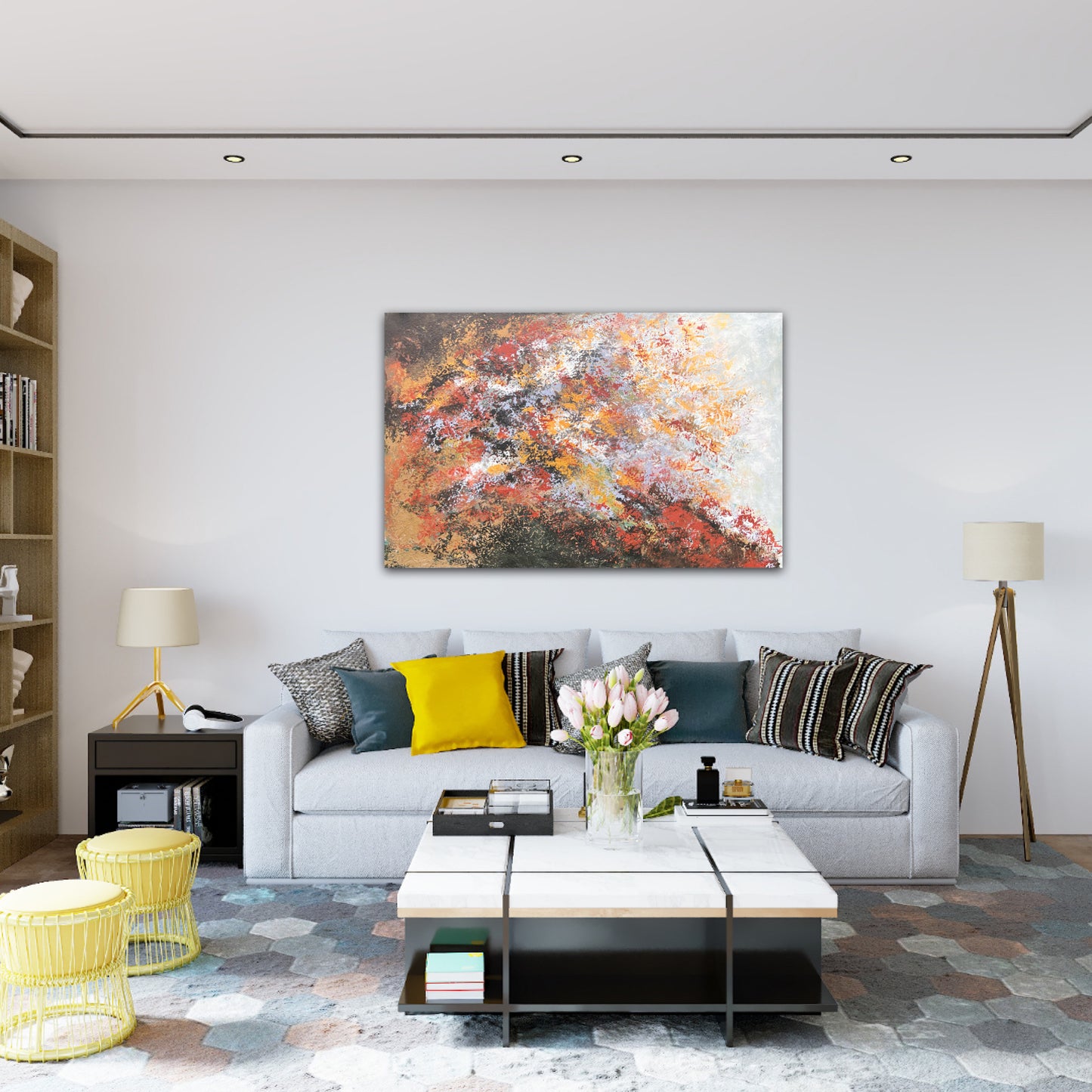 Abstract painting "Autumn Speech"