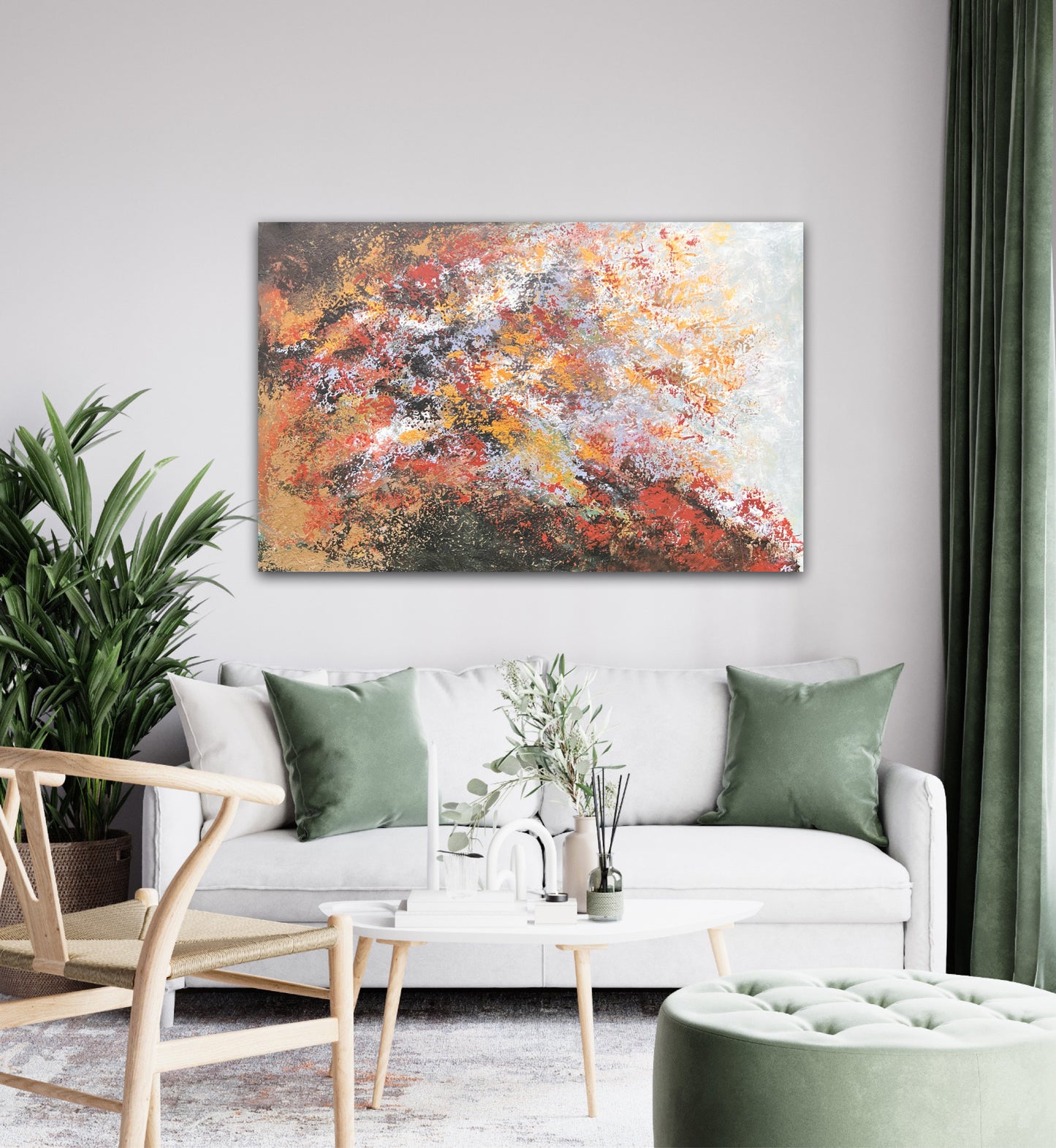 Abstract painting "Autumn Speech"