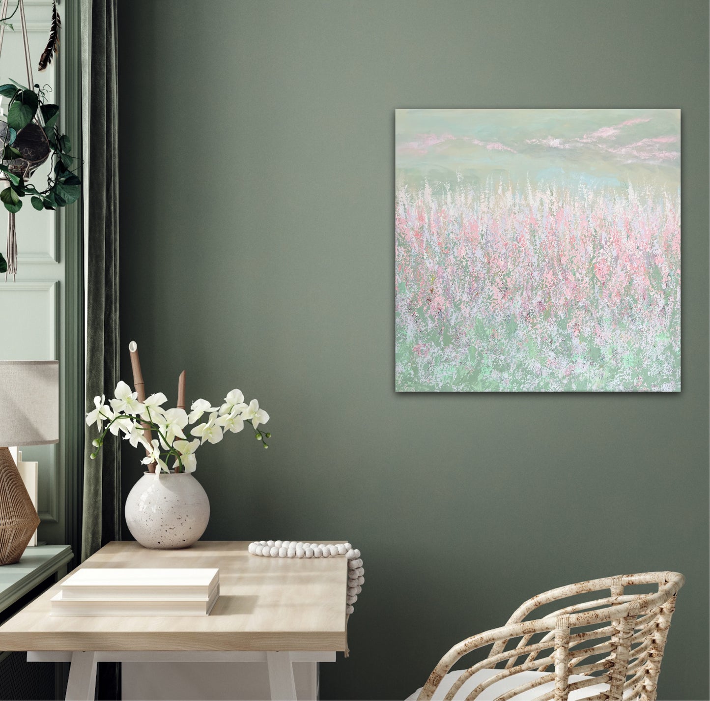 Abstraktus, vienetinis paveikslas "Švelnumas" 70*70 cm