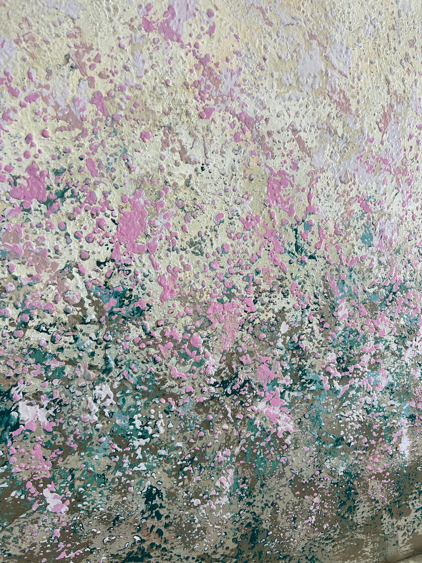"Švelnus vasaros pasakojimas" abstraktus, vienetinis paveikslas 80*150