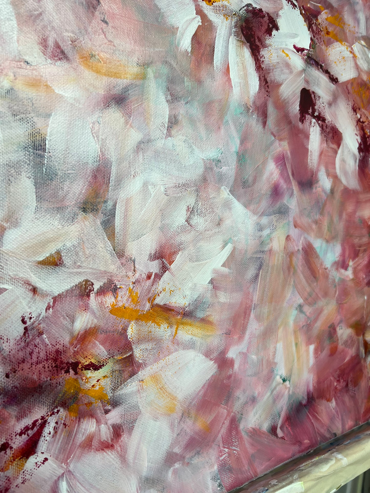 Abstraktus, vienetinis paveikslas "Žydėk" 100*120