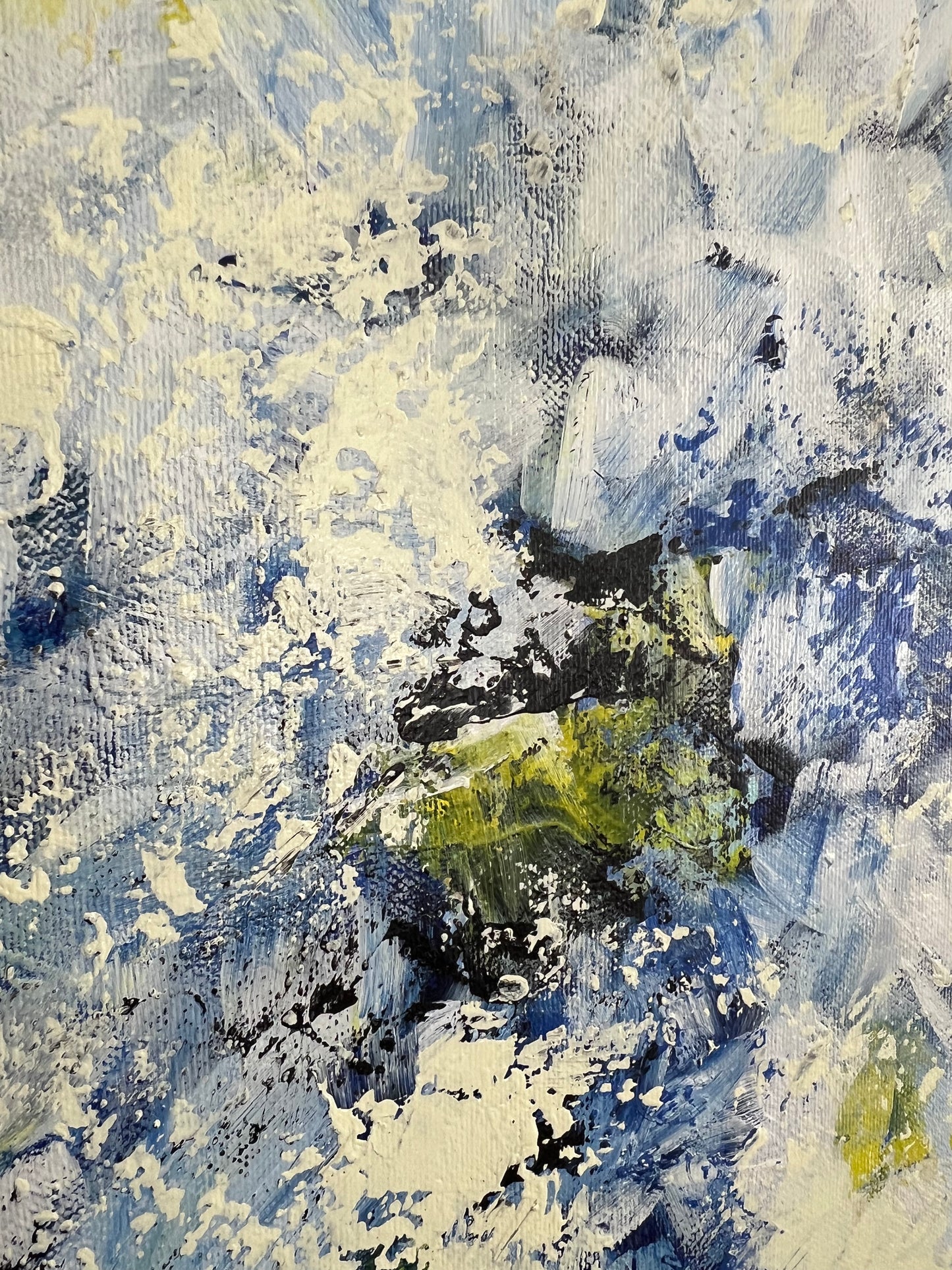 "Tobulas laikas" vienetinis, abstraktus paveikslas namams. Dydis 90*150cm.