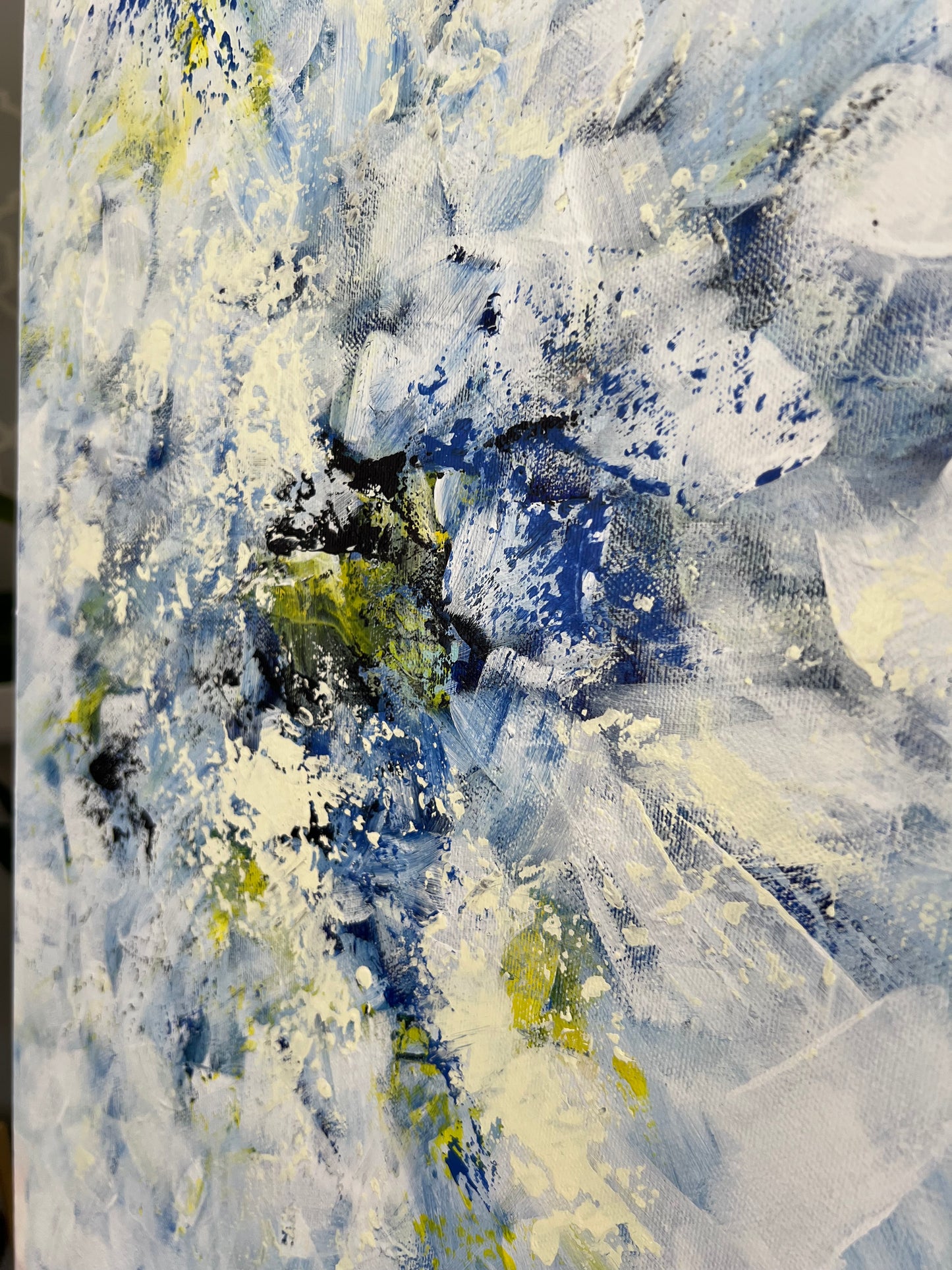 "Tobulas laikas" vienetinis, abstraktus paveikslas namams. Dydis 90*150cm.