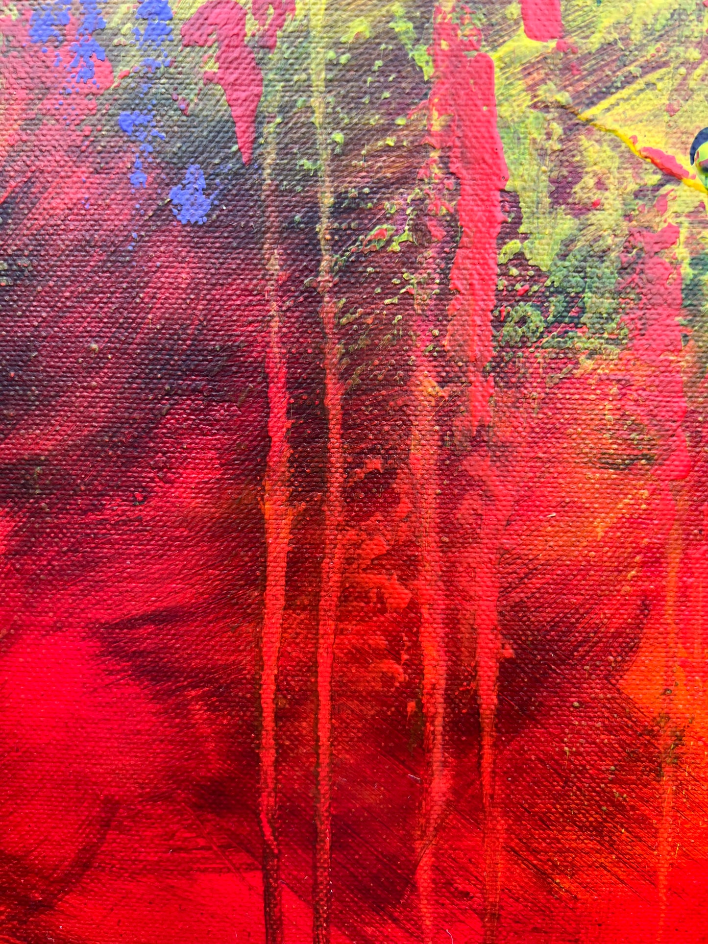 "Žydinčios gelmės" 90*130cm, vienetinis paveikslas