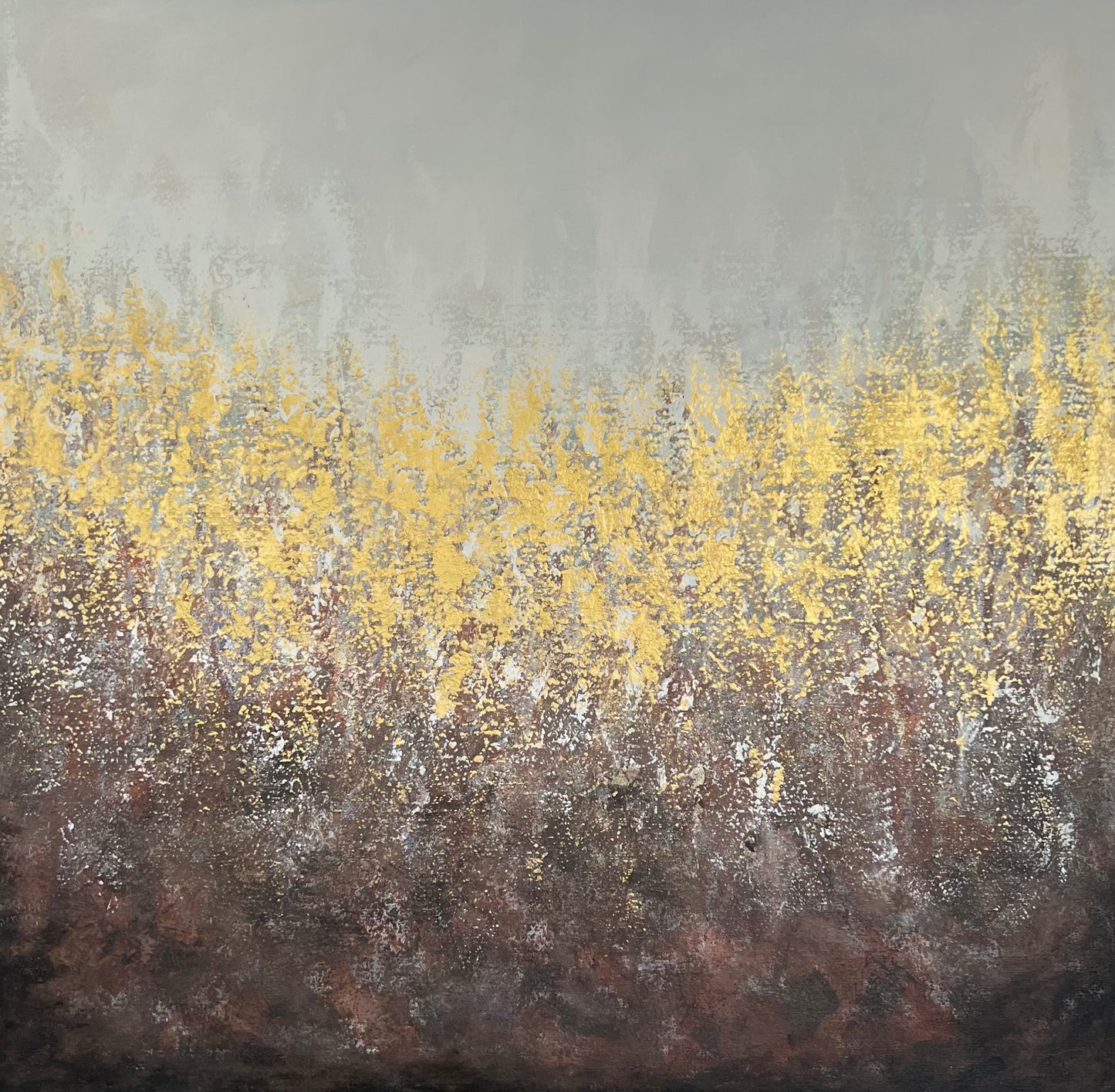 Abstraktus paveikslas "Stepė" 100*100 cm.