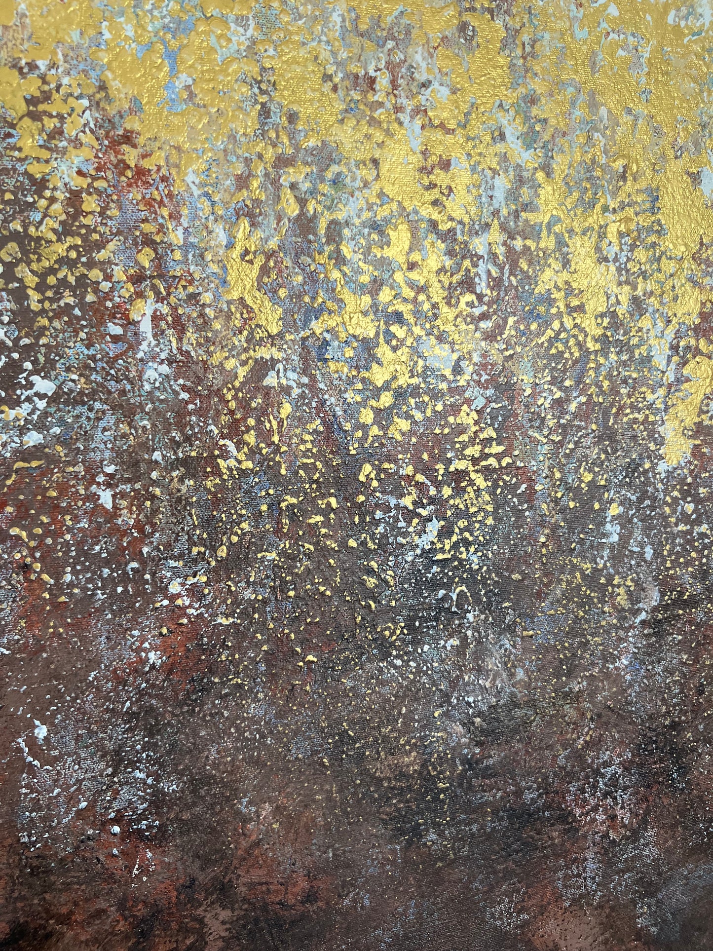 Abstraktus paveikslas "Stepė" 100*100 cm.