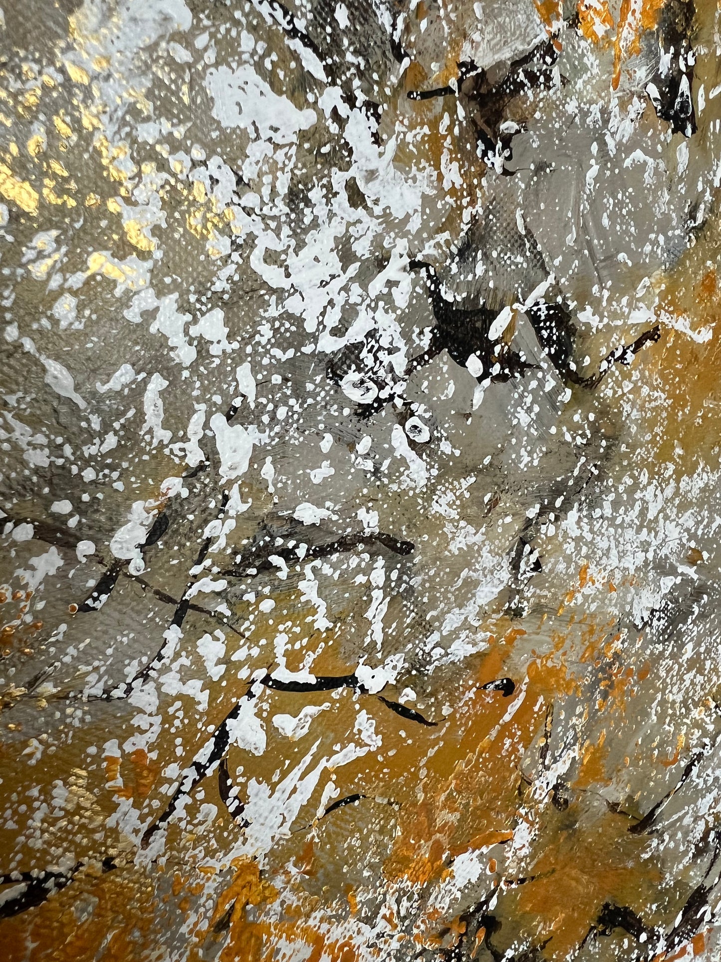 Abstraktus, vienetinis paveikslas interjerui "Šiluma" 60*90cm