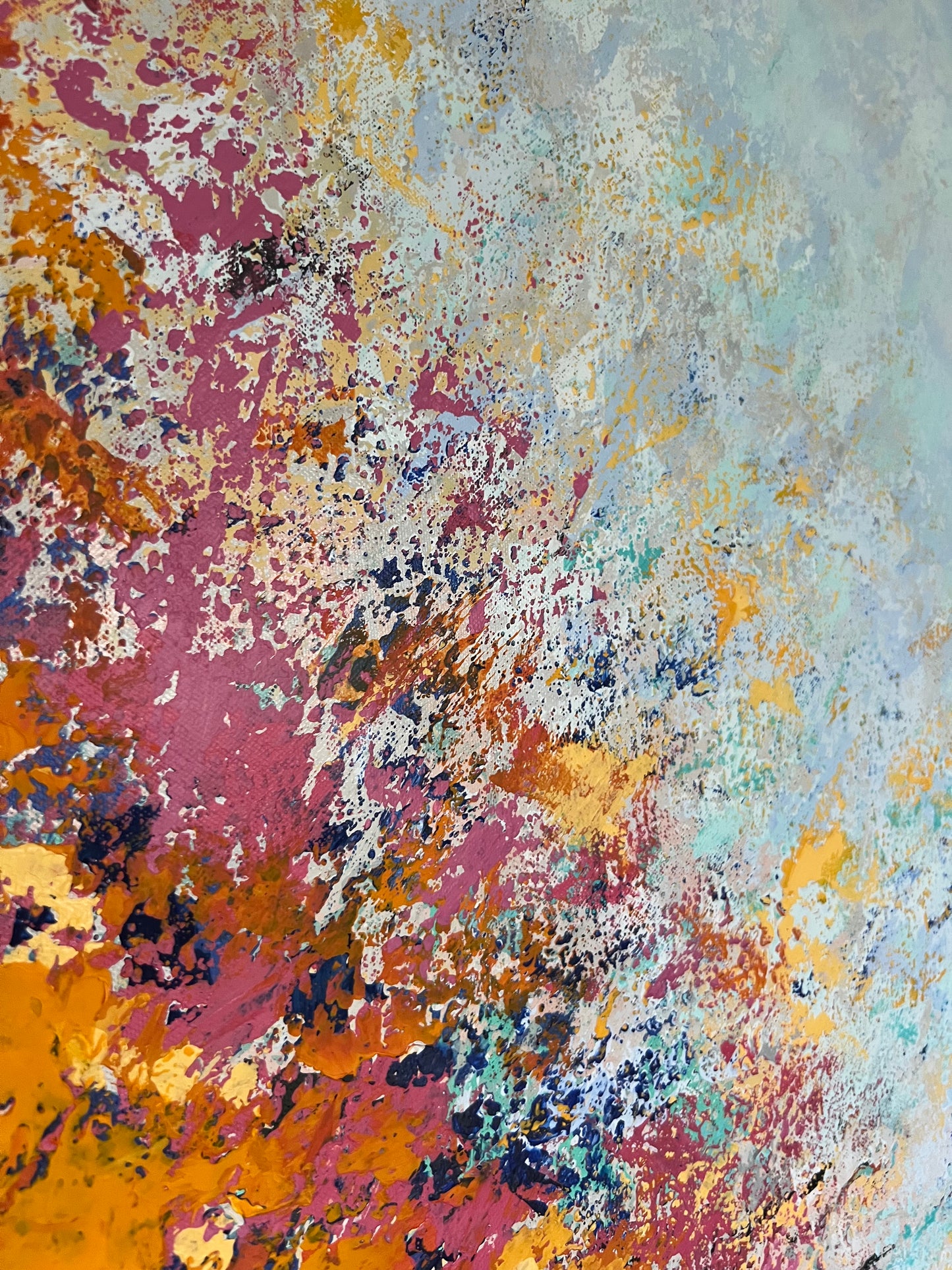 Abstraktus paveikslas "Pilnatvė" 80*120cm