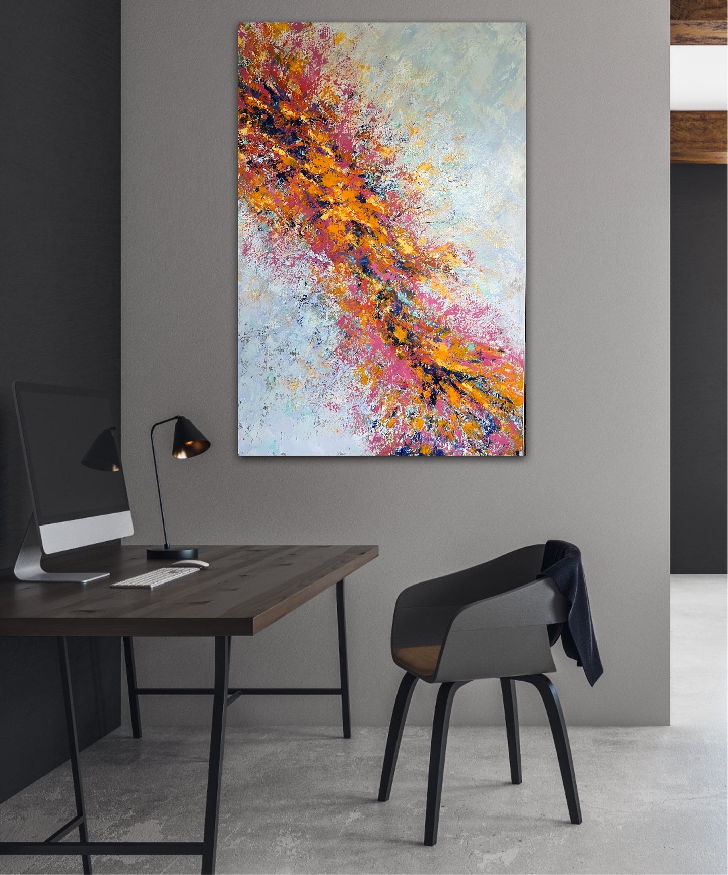 Abstraktus paveikslas "Pilnatvė" 80*120cm