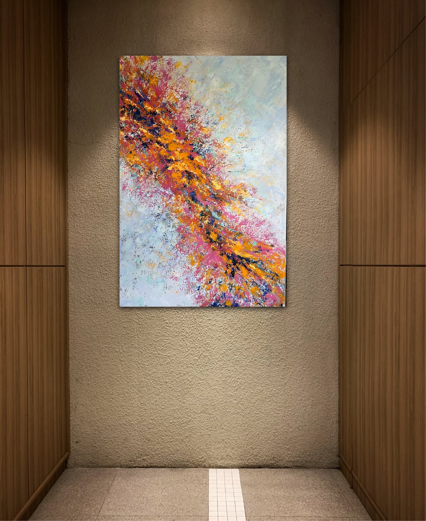 Abstraktus paveikslas "Pilnatvė" 80*120cm