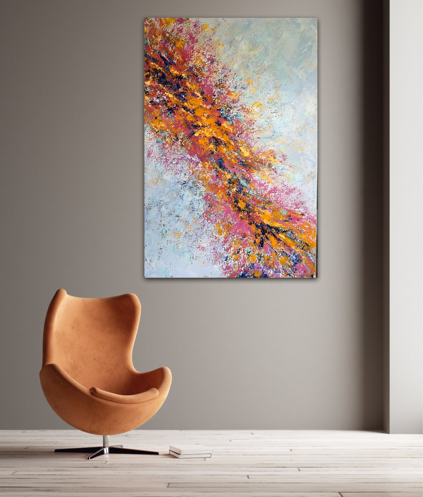 Abstraktus paveikslas "Pilnatvė" 80*120cm