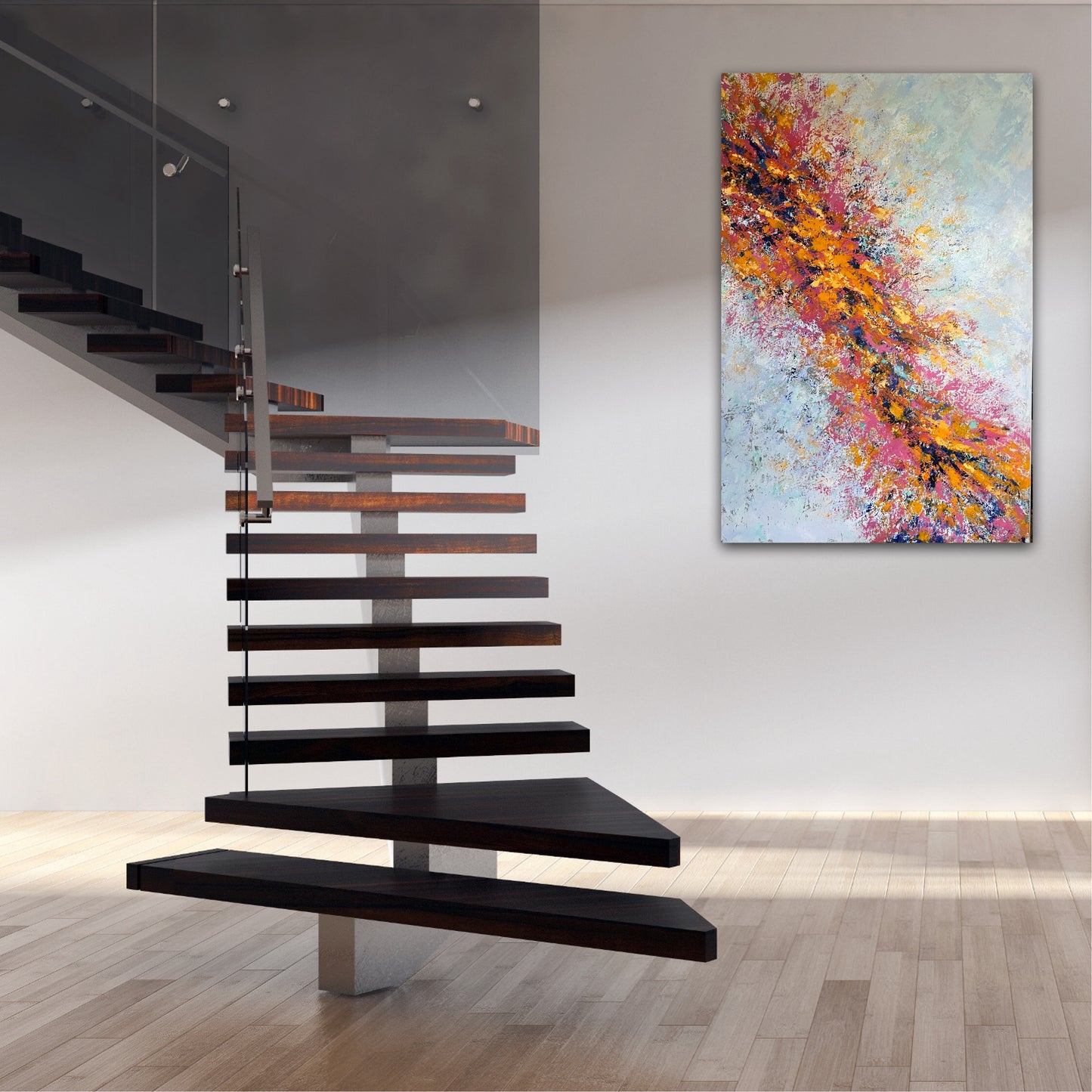 Abstraktus paveikslas "Pilnatvė" 80*120cm