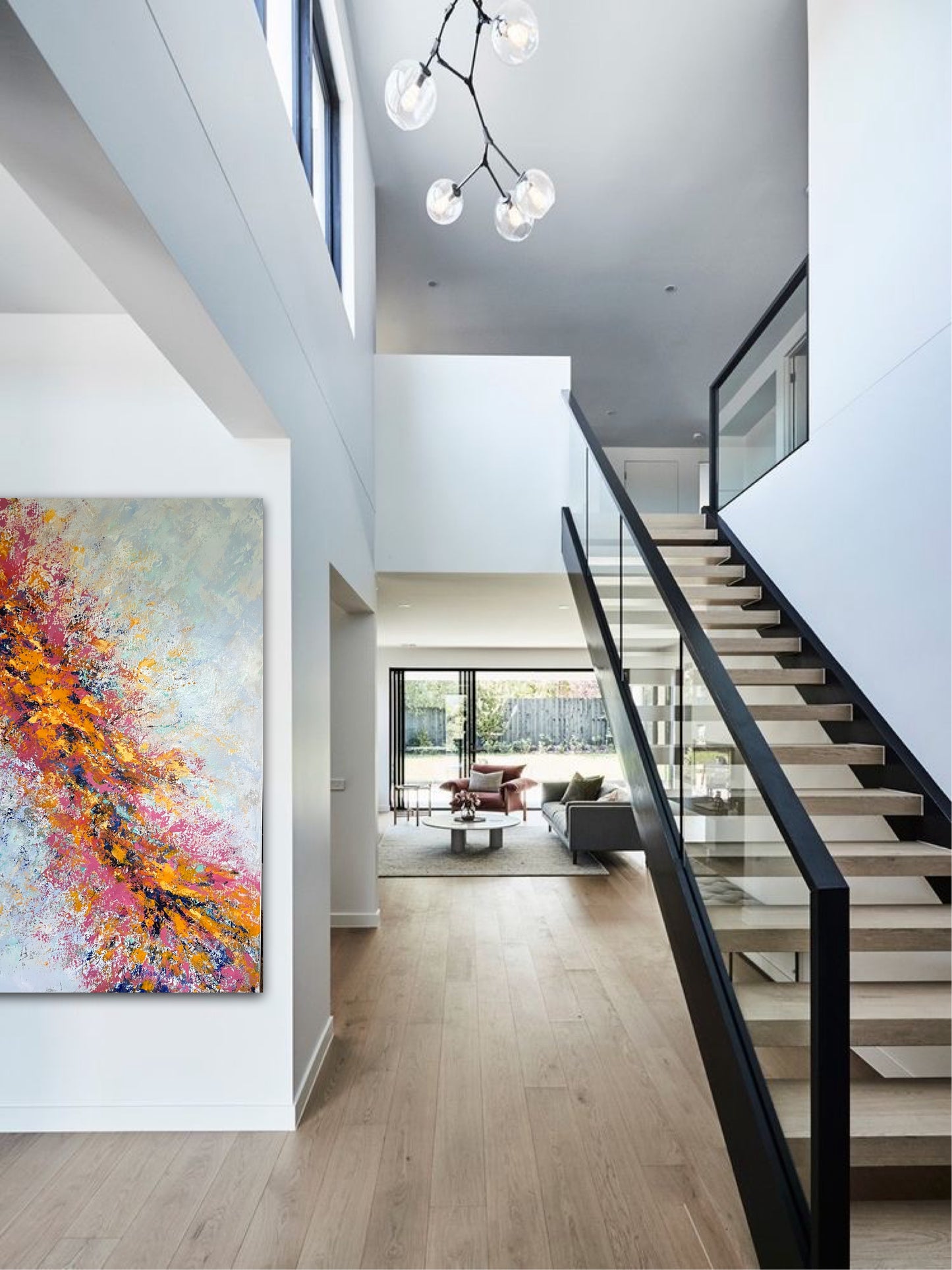 Abstraktus paveikslas "Pilnatvė" 80*120cm