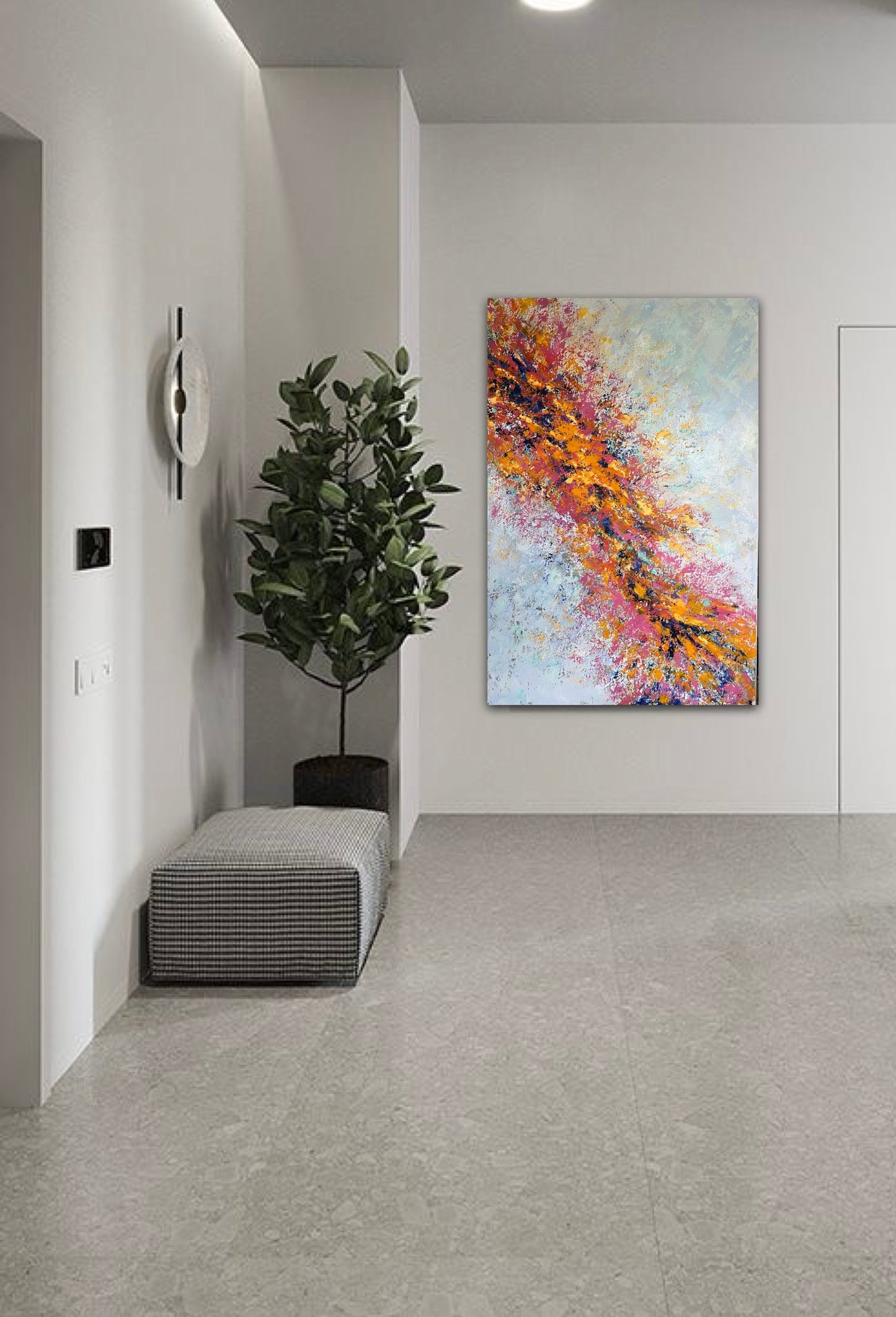 Abstraktus paveikslas "Pilnatvė" 80*120cm