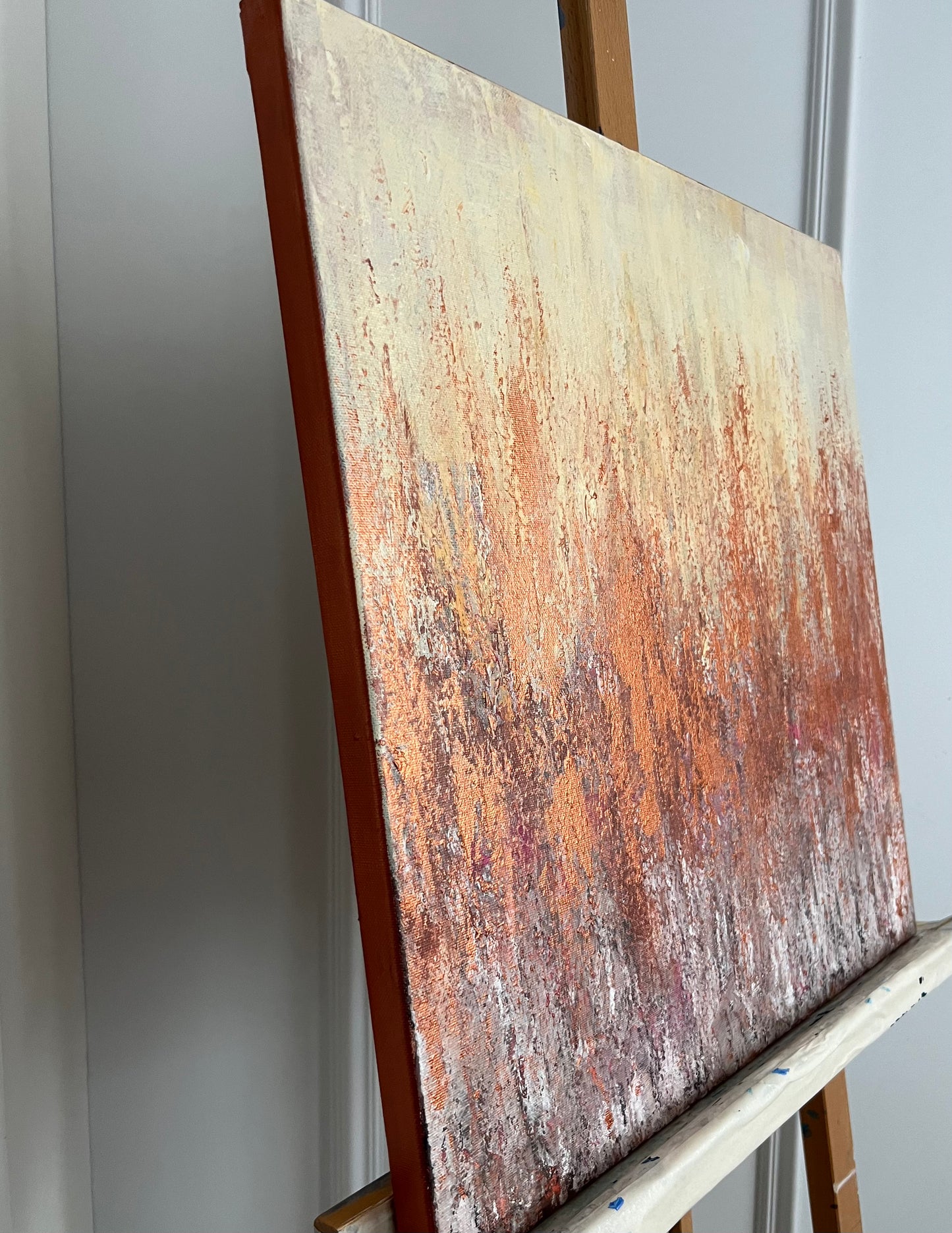 Abstrakcija " Ochros šokis" 50*50cm