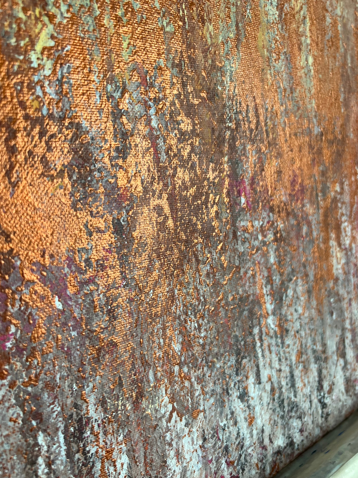 Abstrakcija " Ochros šokis" 50*50cm