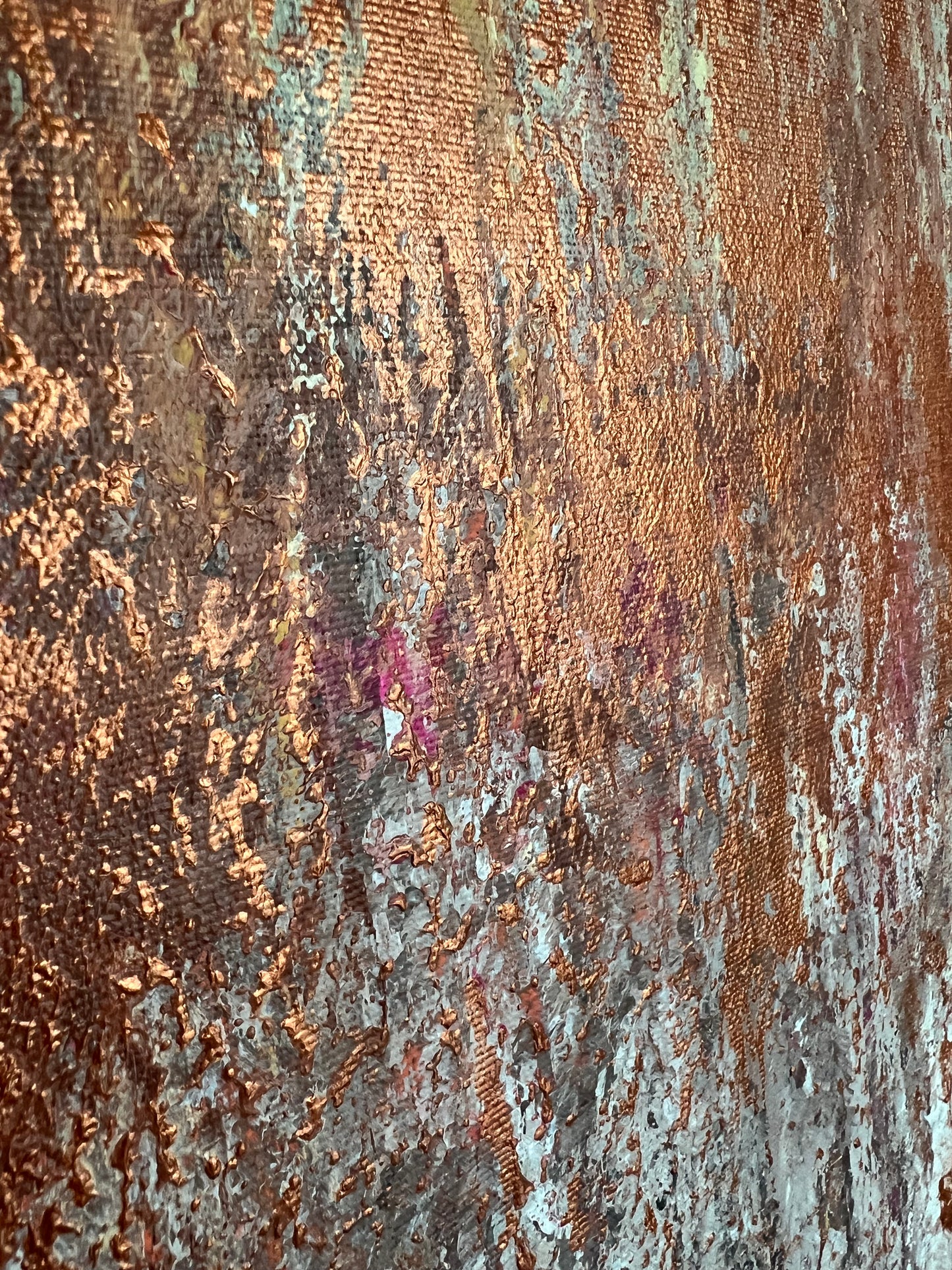 Abstrakcija " Ochros šokis" 50*50cm