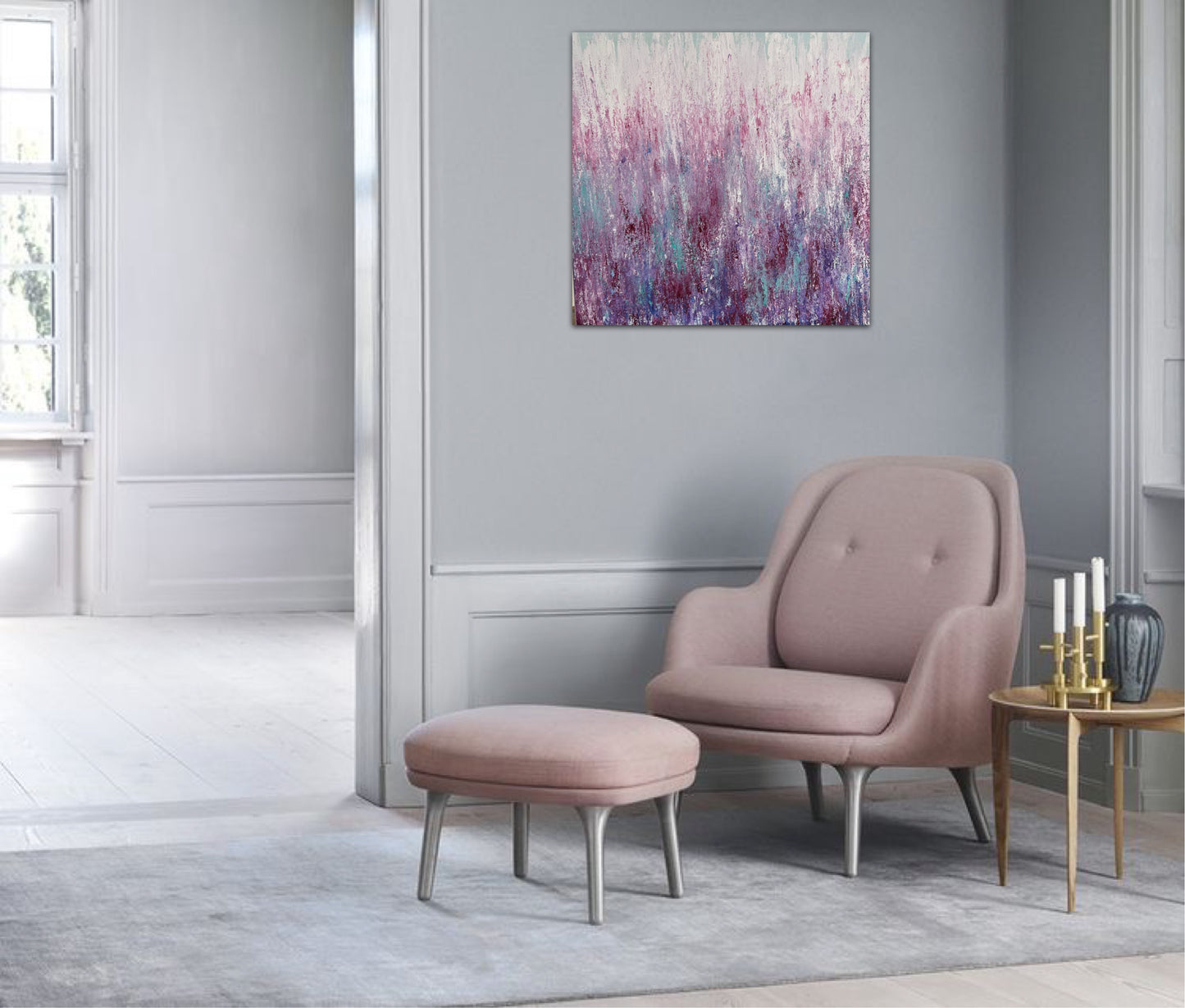 Abstrakcija "Pasivaikščiojimas basomis paryčiais"