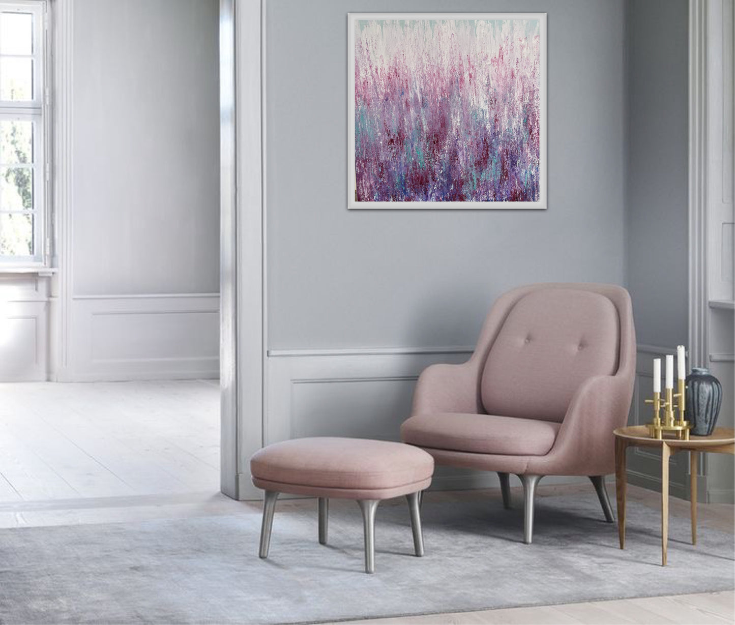 Abstrakcija "Pasivaikščiojimas basomis paryčiais"