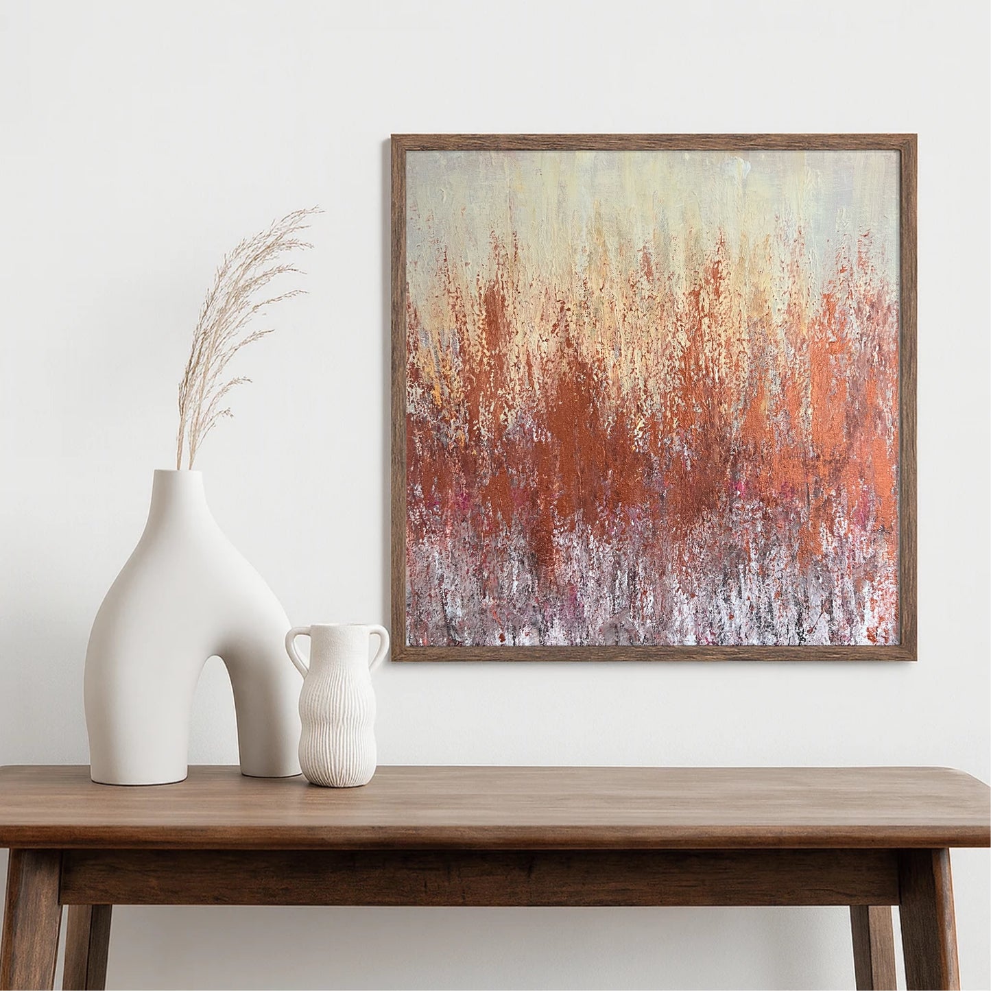 Abstrakcija " Ochros šokis" 50*50cm