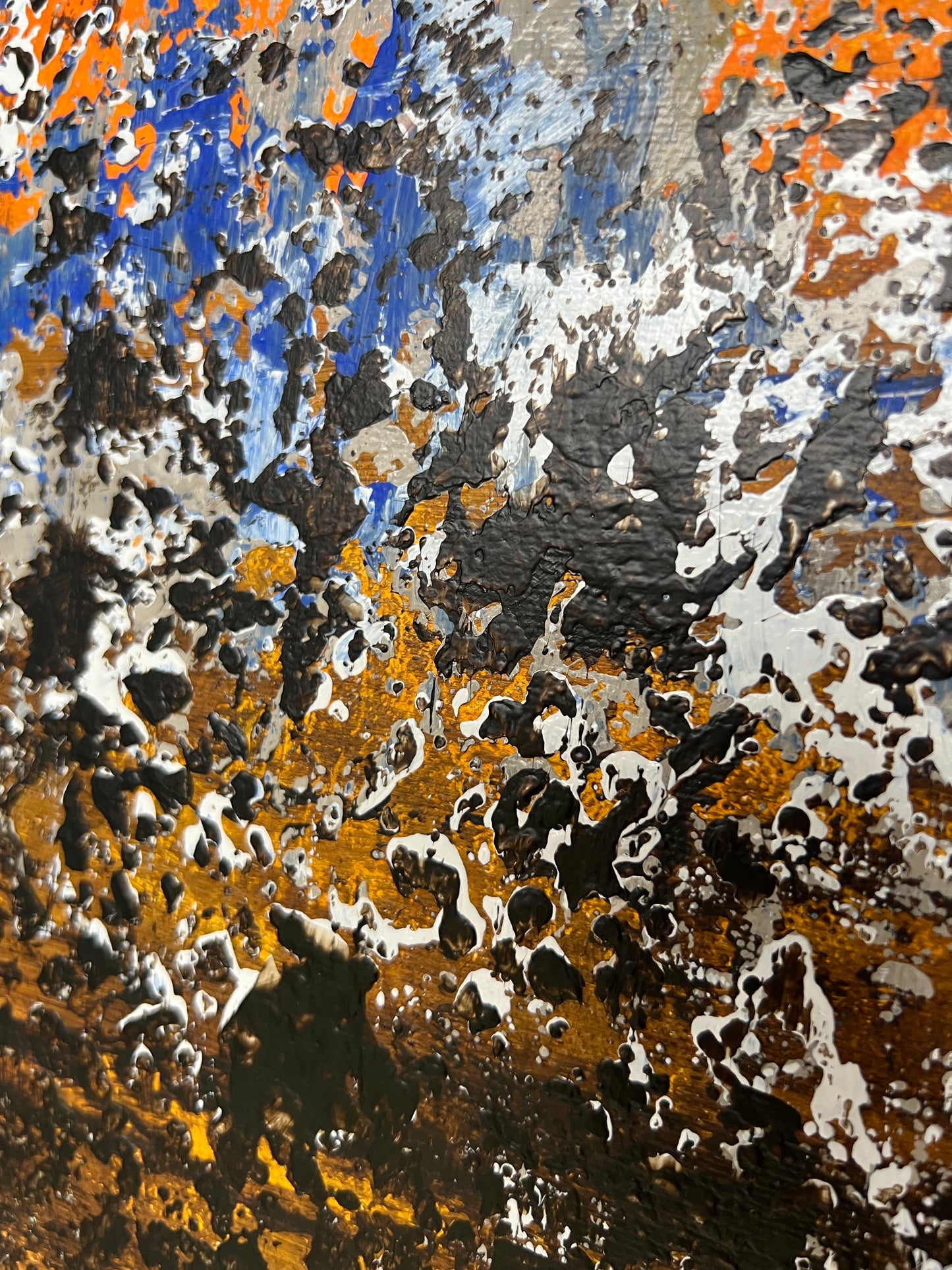 Abstraktus paveikslas "Dykumų saulė" Dydis 60*80, akrilas ant drobės.