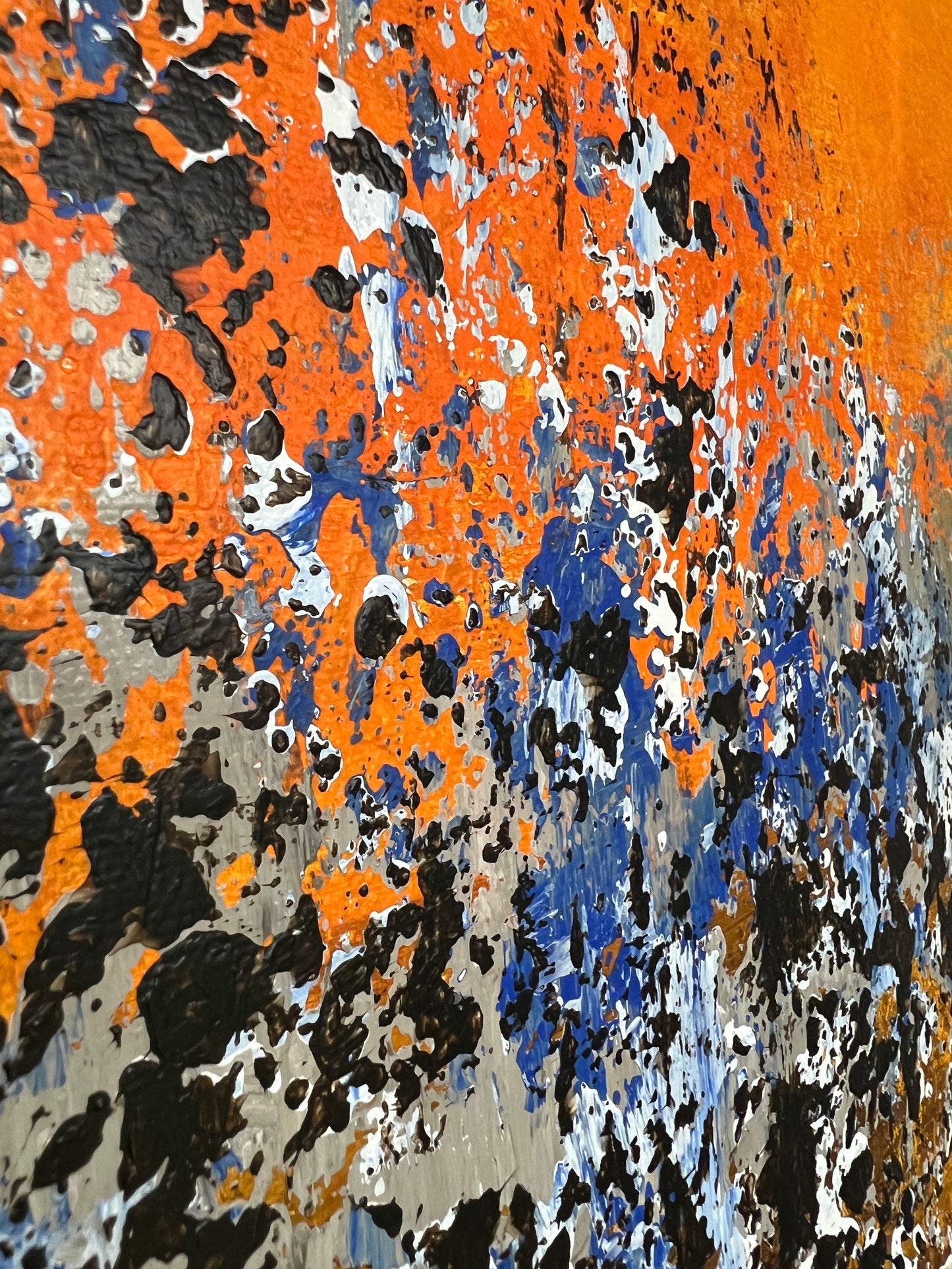 Abstraktus paveikslas "Dykumų saulė" Dydis 60*80, akrilas ant drobės.