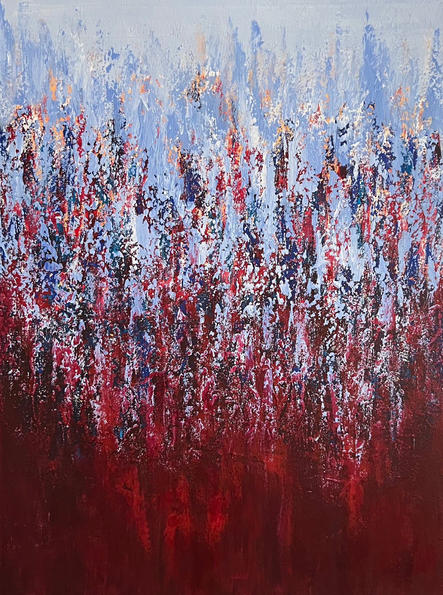 Abstraktus paveikslas namams "Sodrumas" 60*80cm