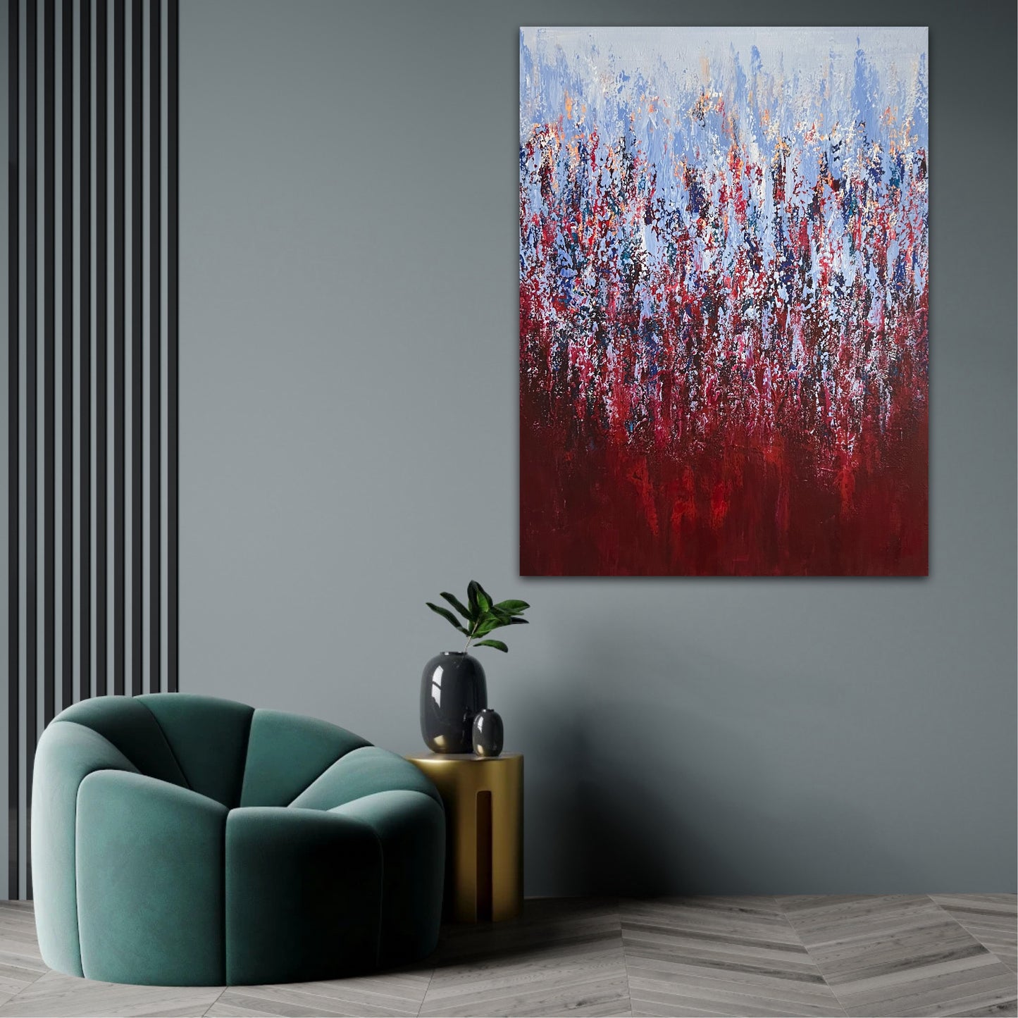 Abstraktus paveikslas namams "Sodrumas" 60*80cm