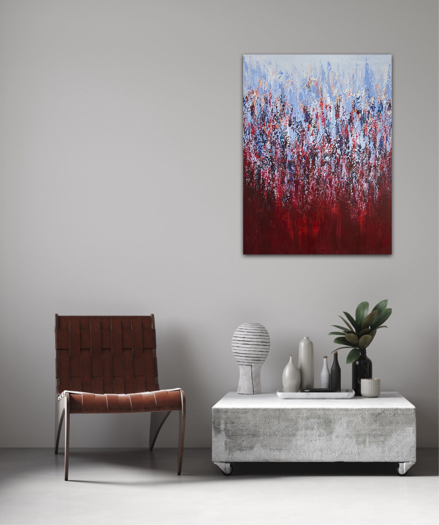 Abstraktus paveikslas namams "Sodrumas" 60*80cm