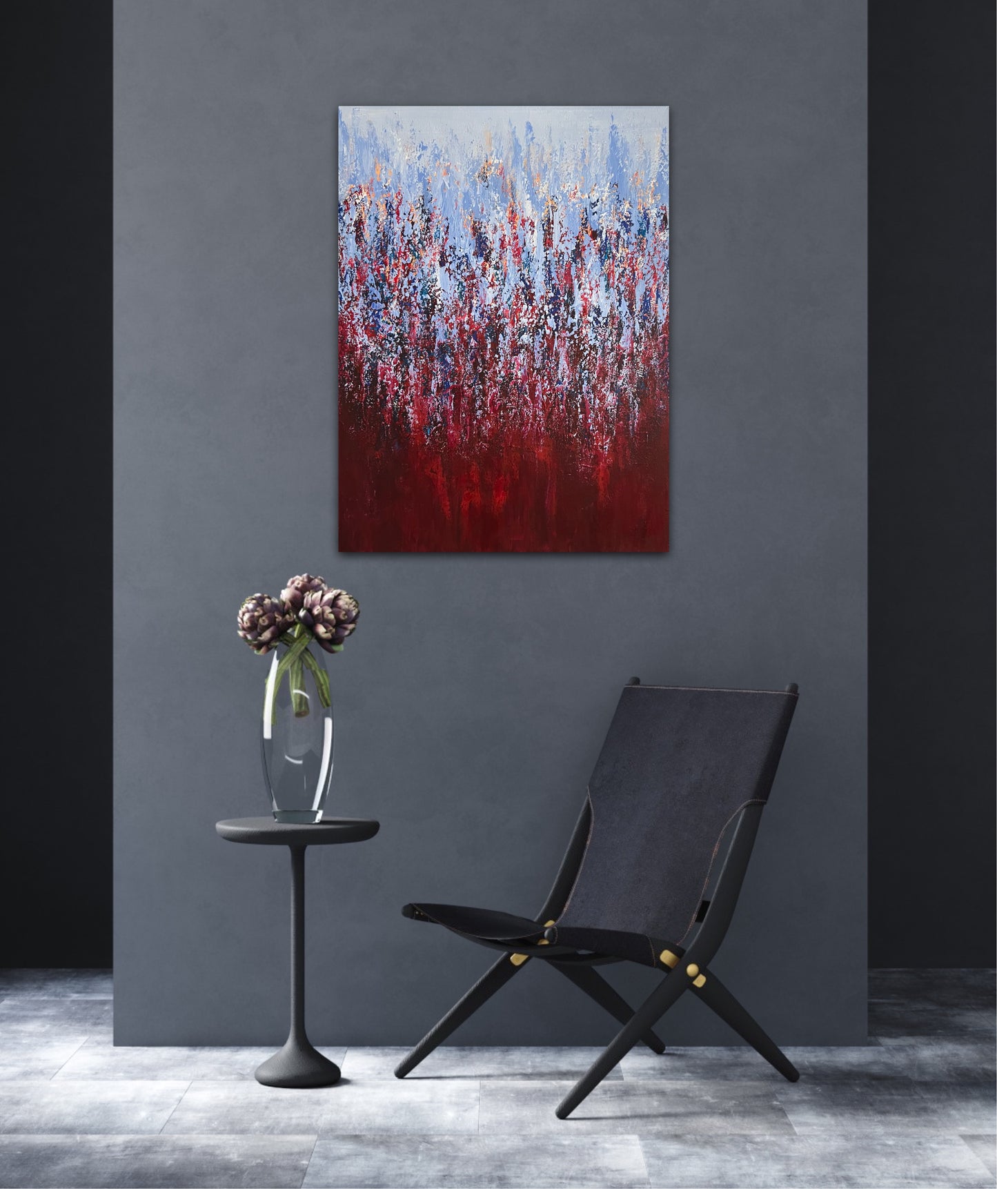 Abstraktus paveikslas namams "Sodrumas" 60*80cm