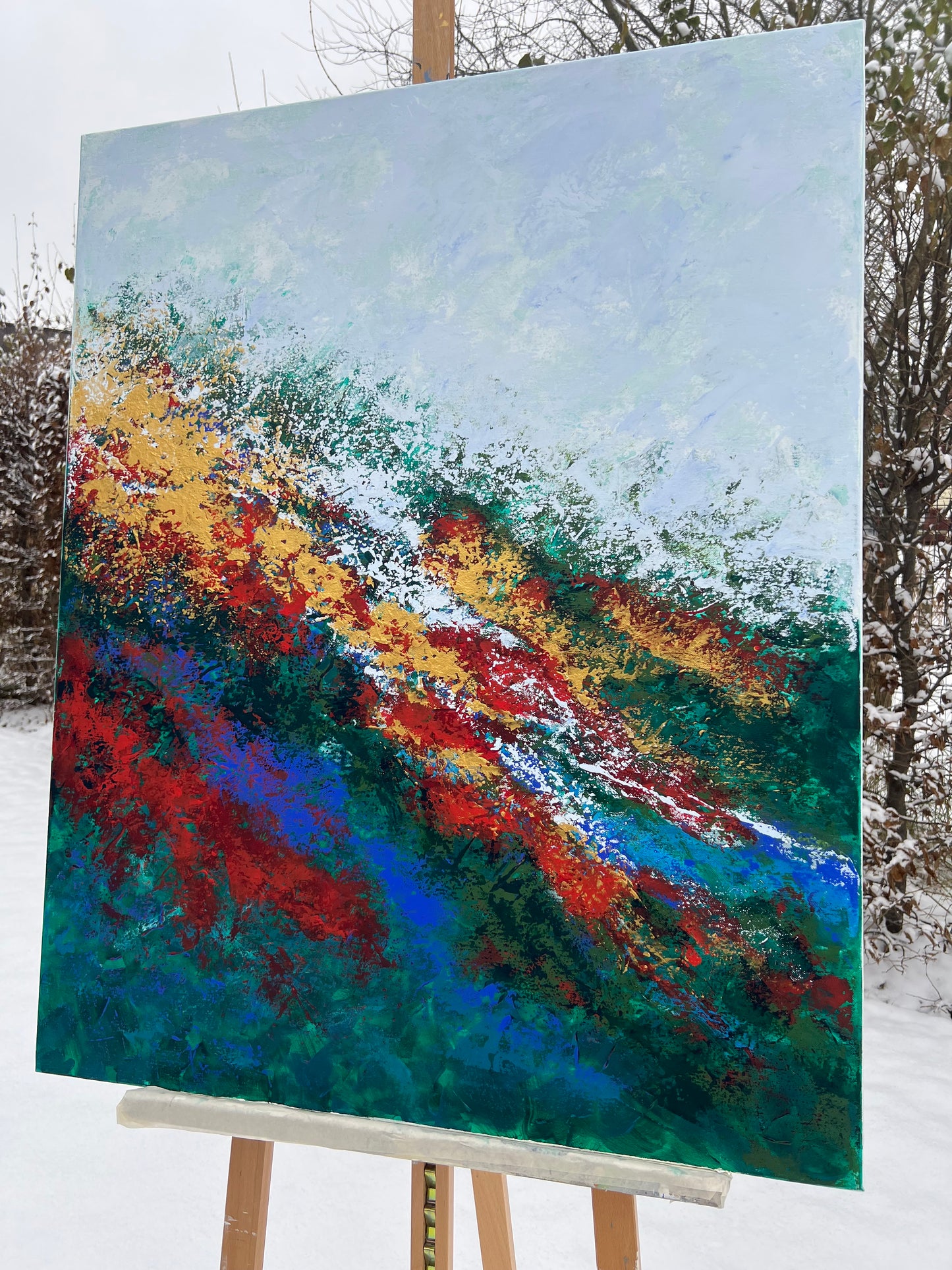 Vienetinis paveikslas "Drąsa" 80*100 cm.