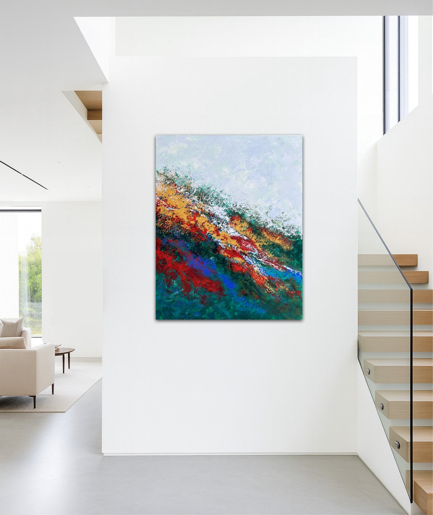 Vienetinis paveikslas "Drąsa" 80*100 cm.