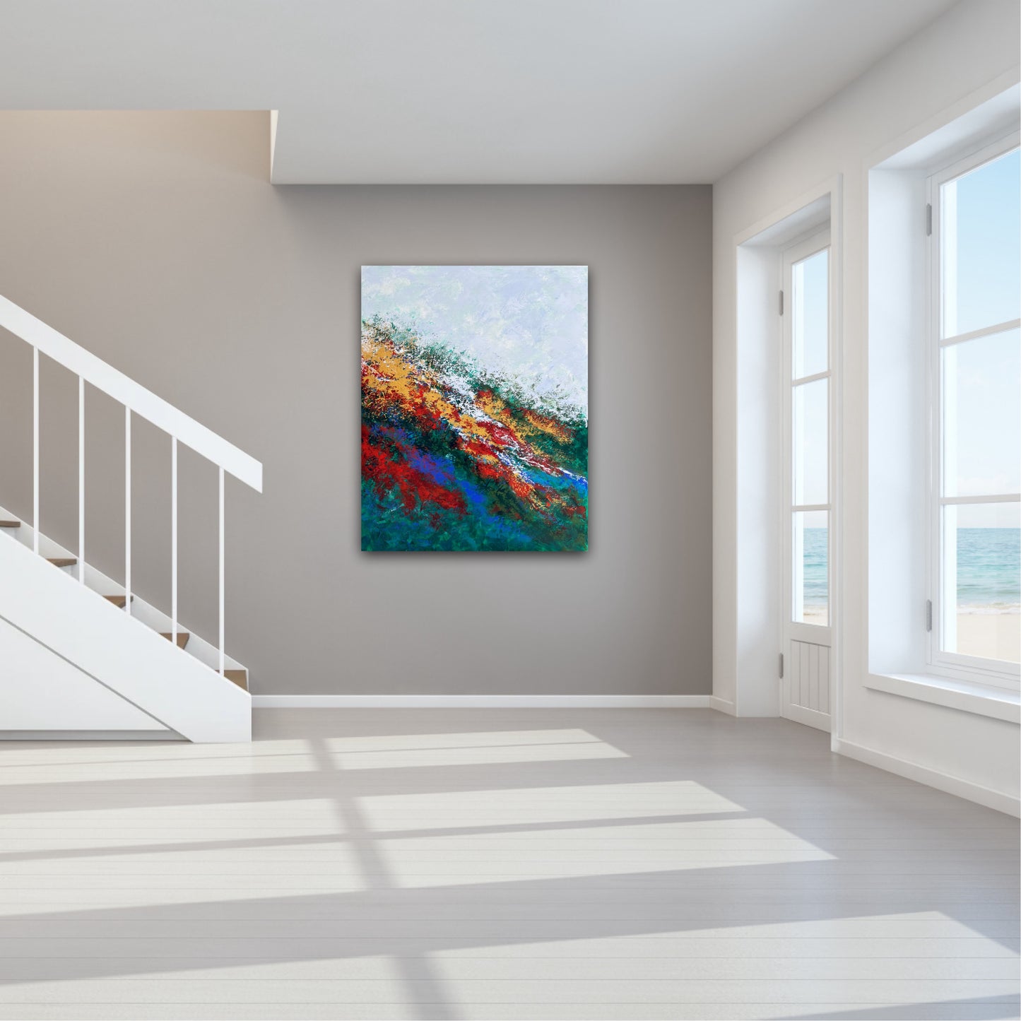 Vienetinis paveikslas "Drąsa" 80*100 cm.