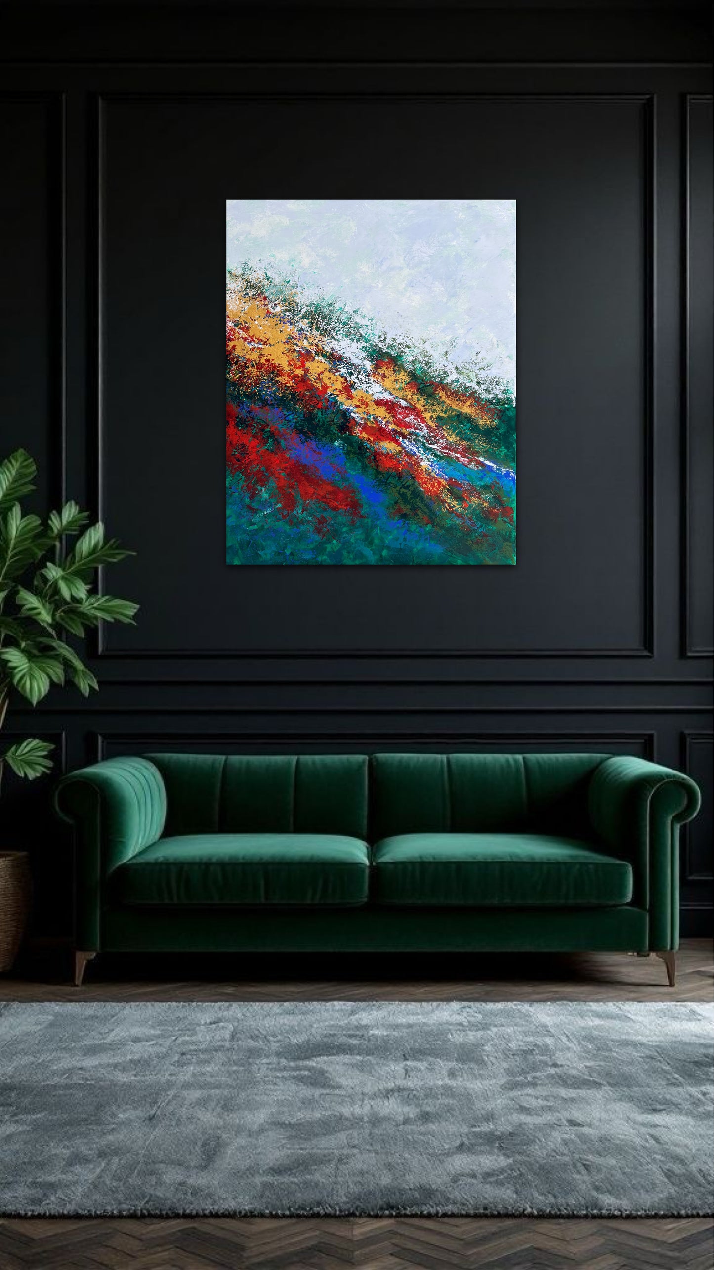 Vienetinis paveikslas "Drąsa" 80*100 cm.