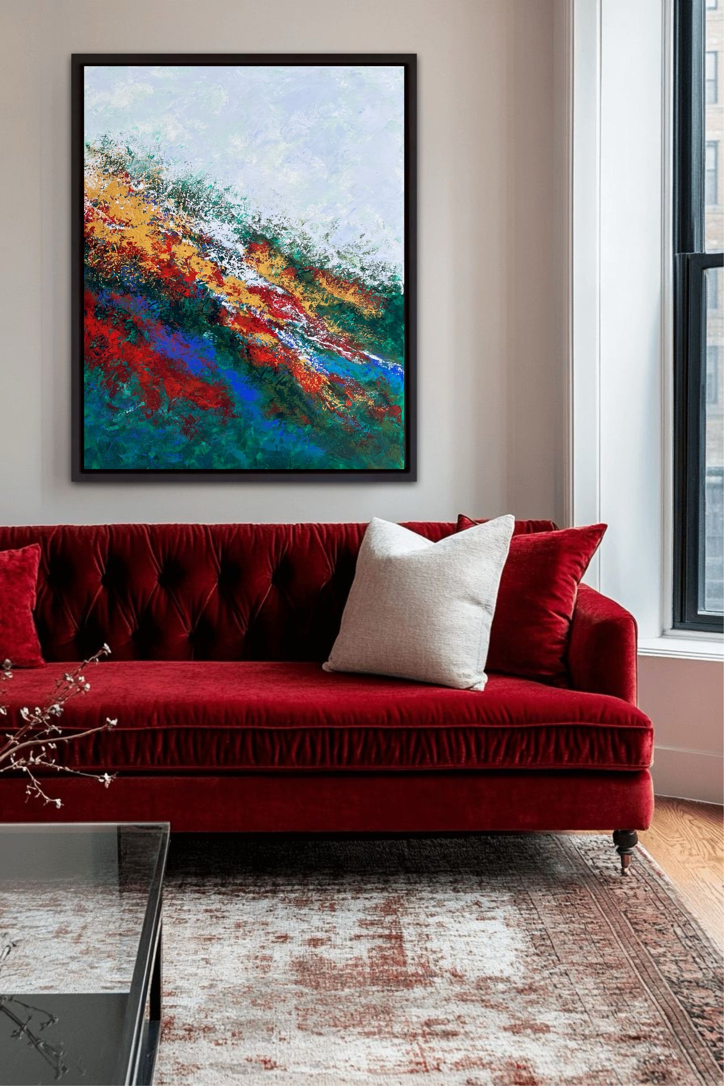 Vienetinis paveikslas "Drąsa" 80*100 cm.