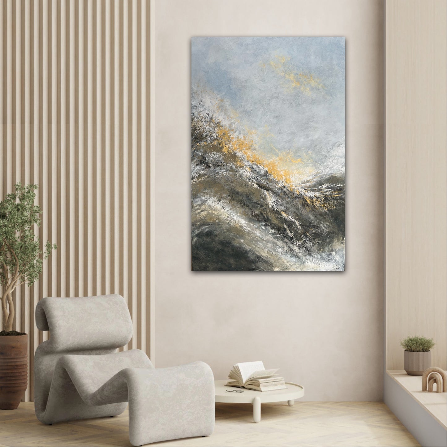 Abstraktus paveikslas interjerui "Blyksnis" 80*120