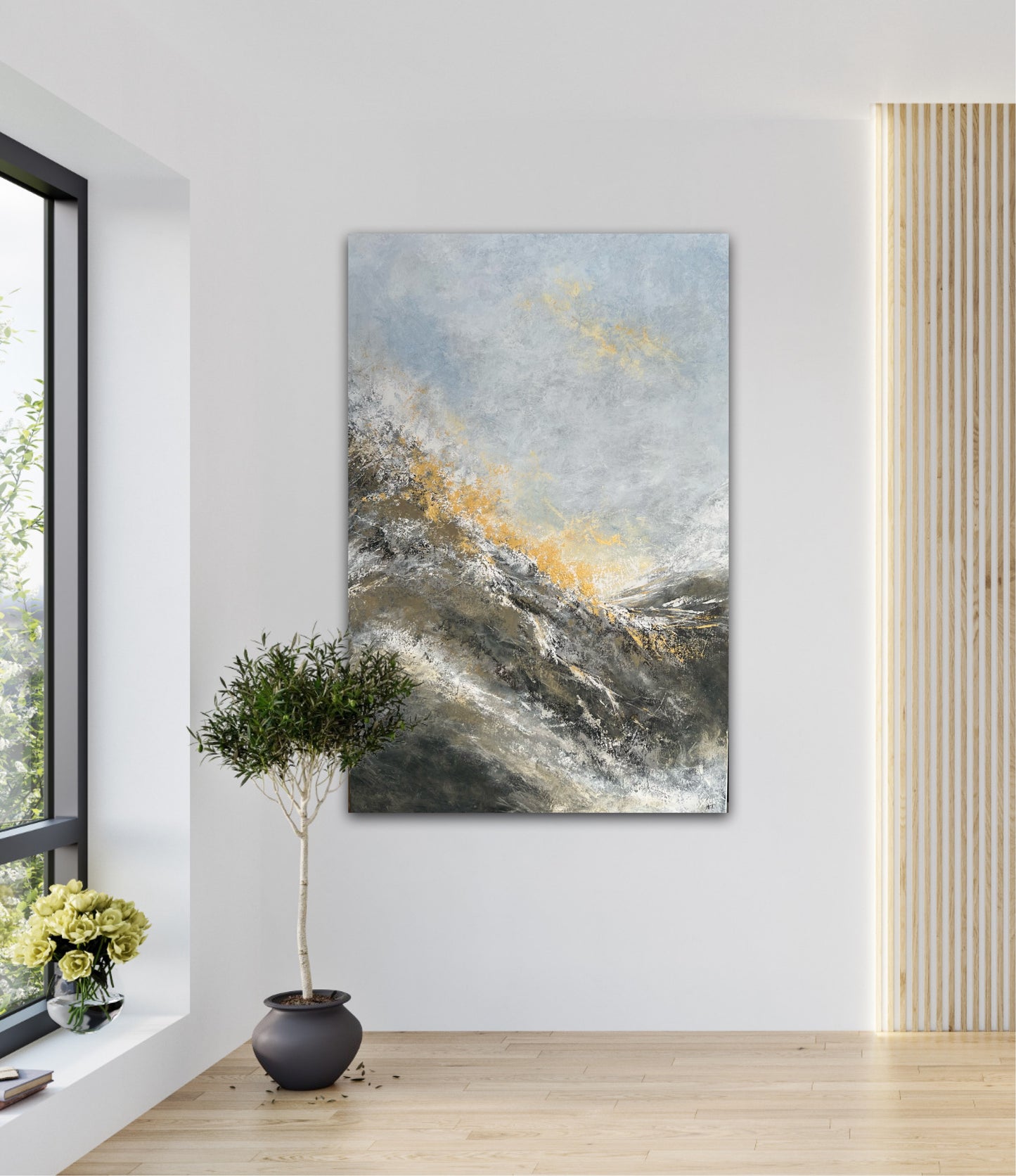 Abstraktus paveikslas interjerui "Blyksnis" 80*120