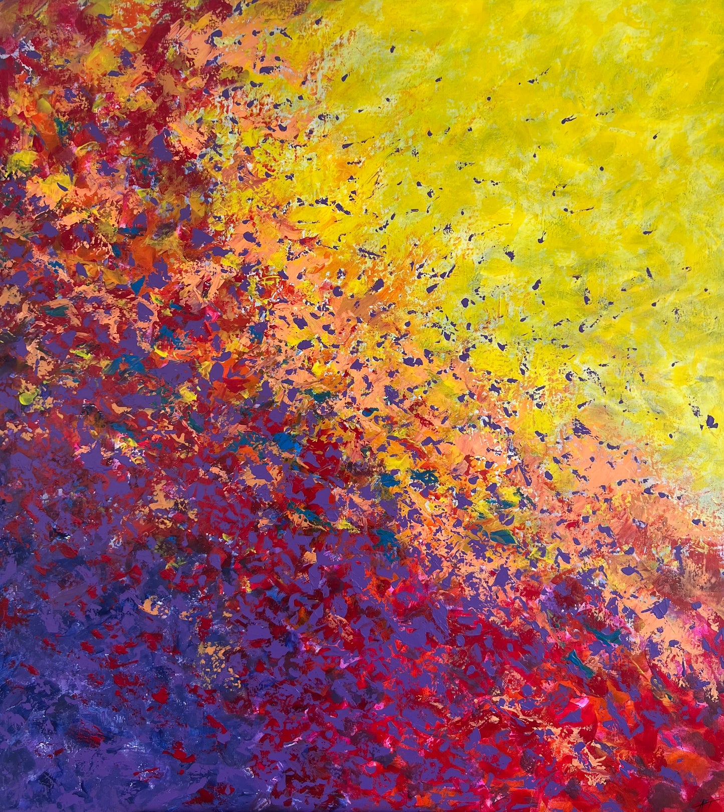 Abstraktus paveikslas "Proveržis" 100*110