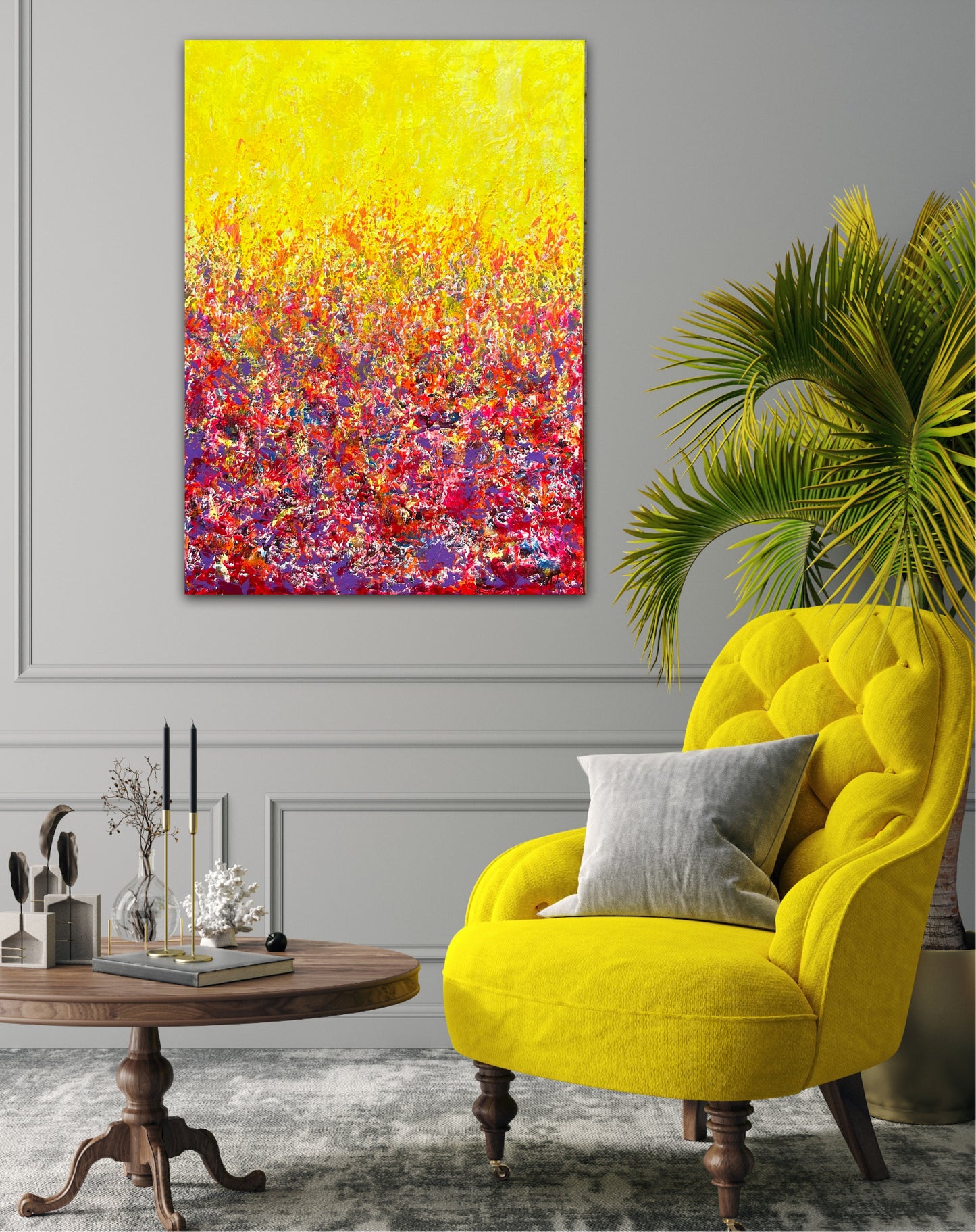 Vienetinis paveikslas "Gyvybinė energija" 50*70cm