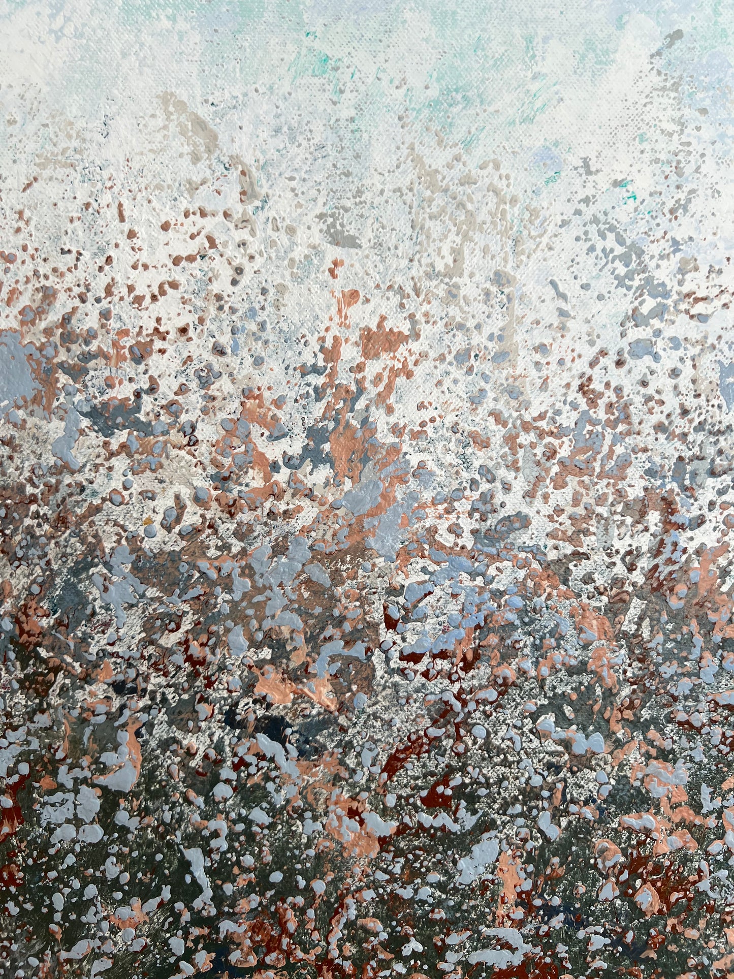 Abstraktus paveikslas "Žemės ir dangaus dialogas" 80*100cm