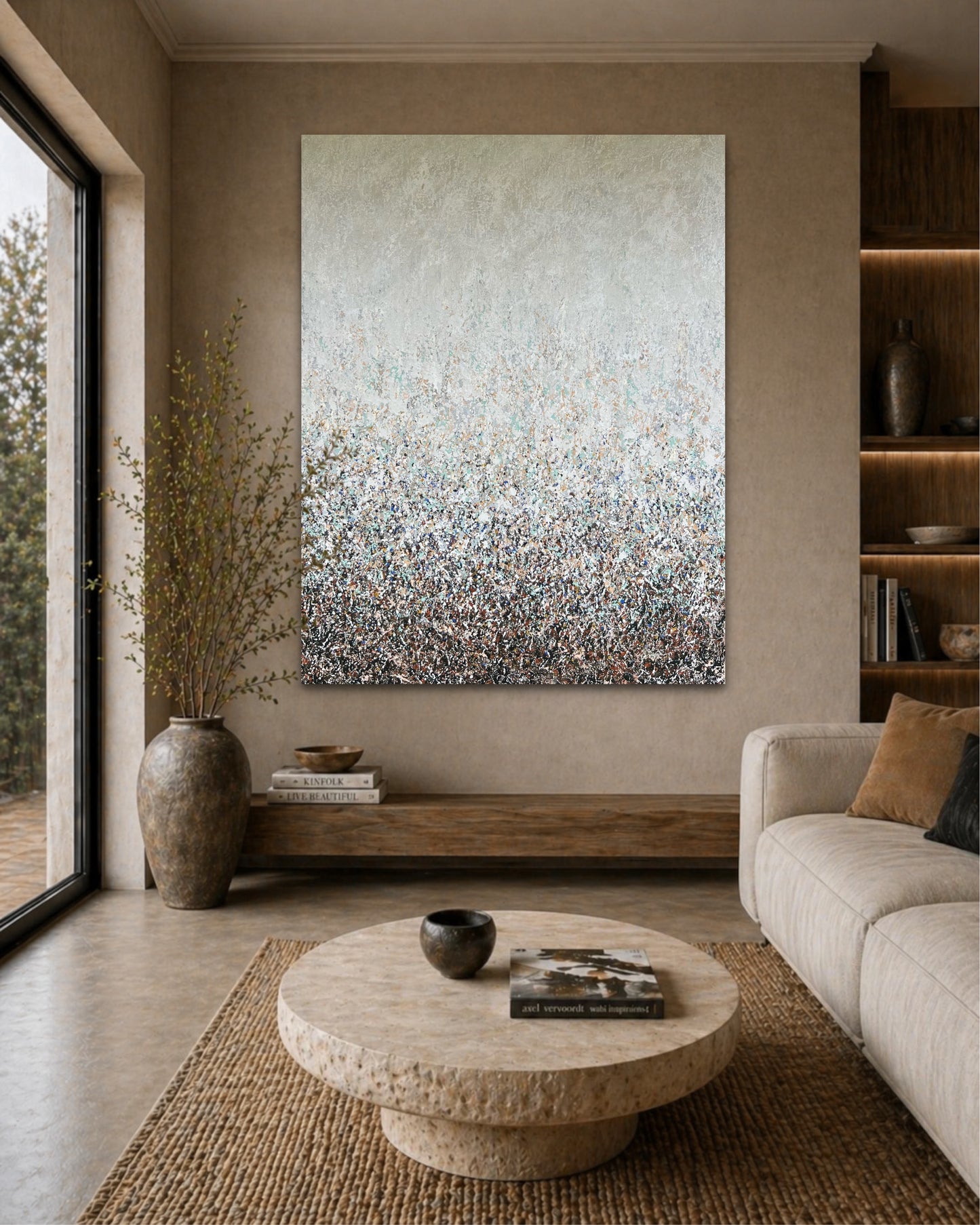 Abstraktus paveikslas "Ramybės šokis" 100*130cm