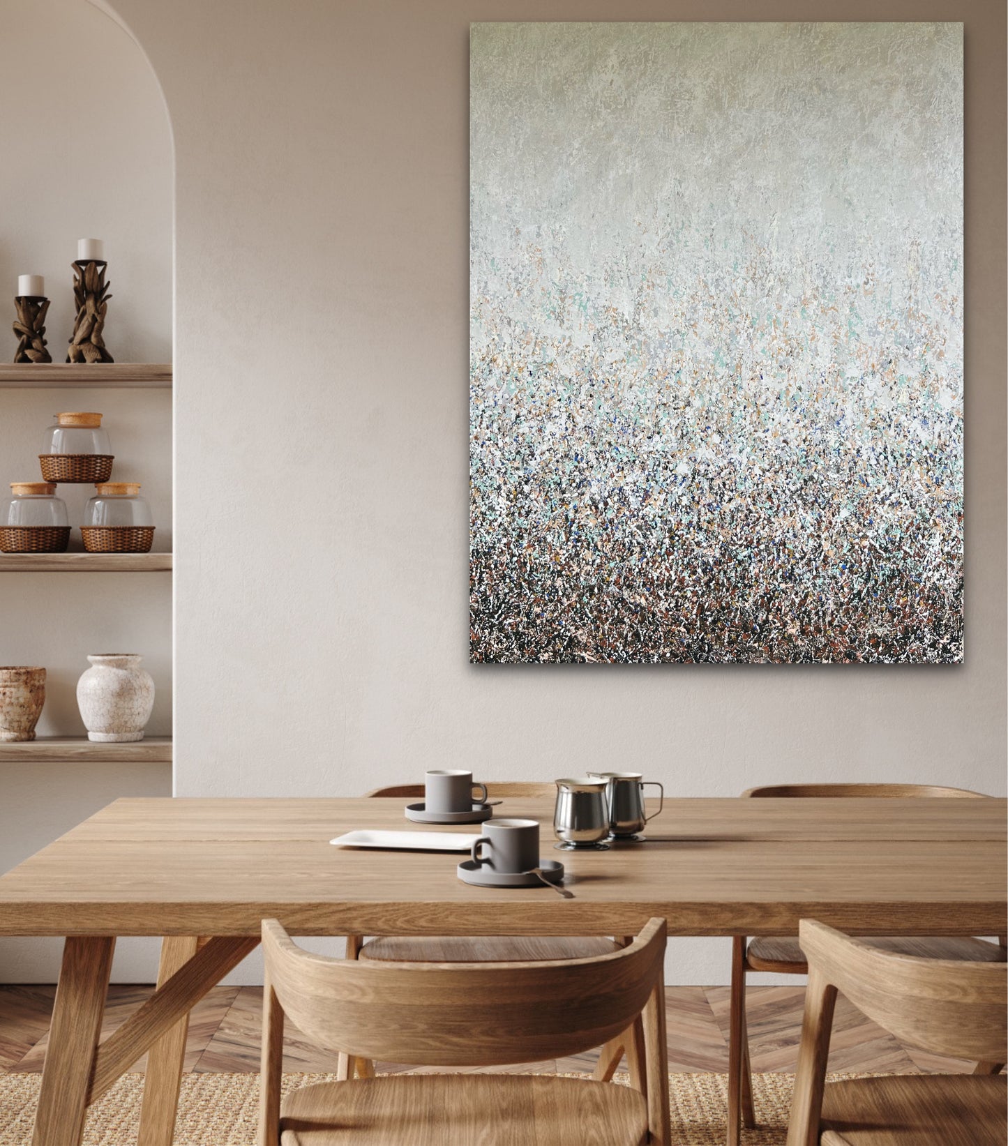Abstraktus paveikslas "Ramybės šokis" 100*130cm