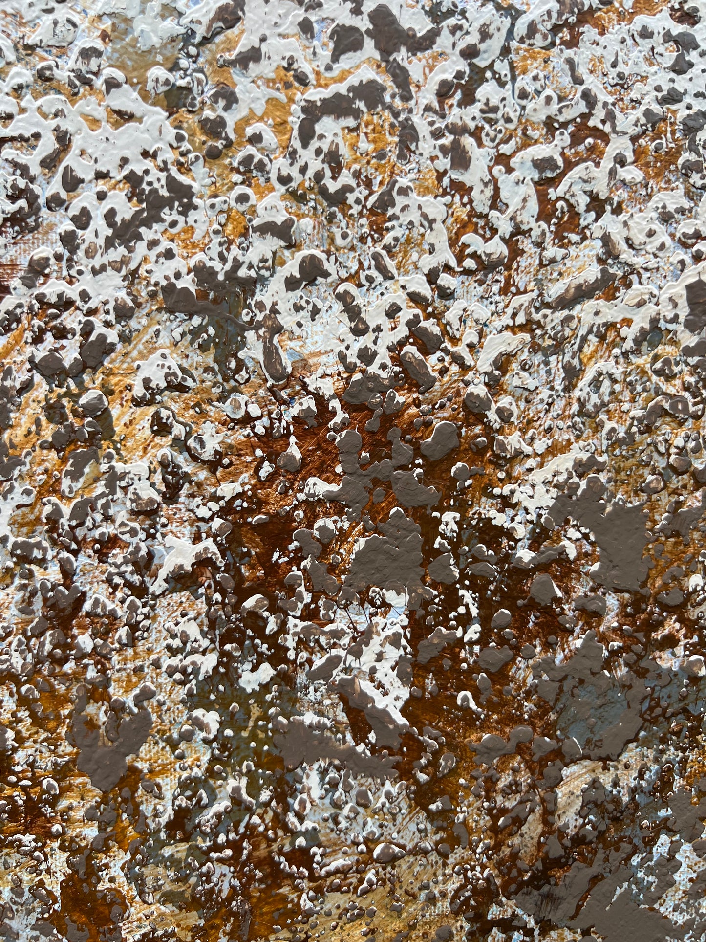"Žemės kalba"  vienetinis darbas. Akrilas ant drobės, 90*90cm.