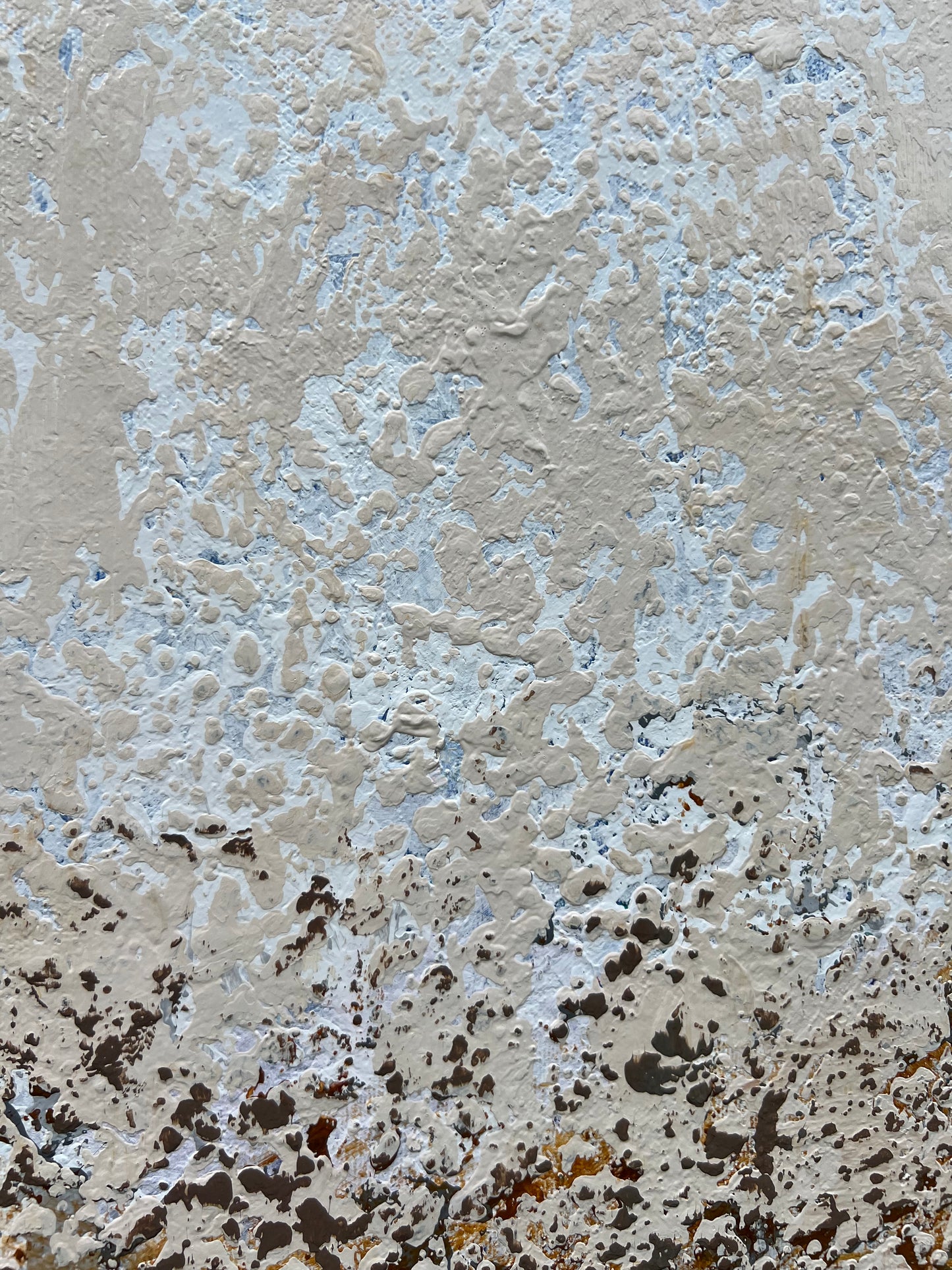 "Žemės kalba"  vienetinis darbas. Akrilas ant drobės, 90*90cm.