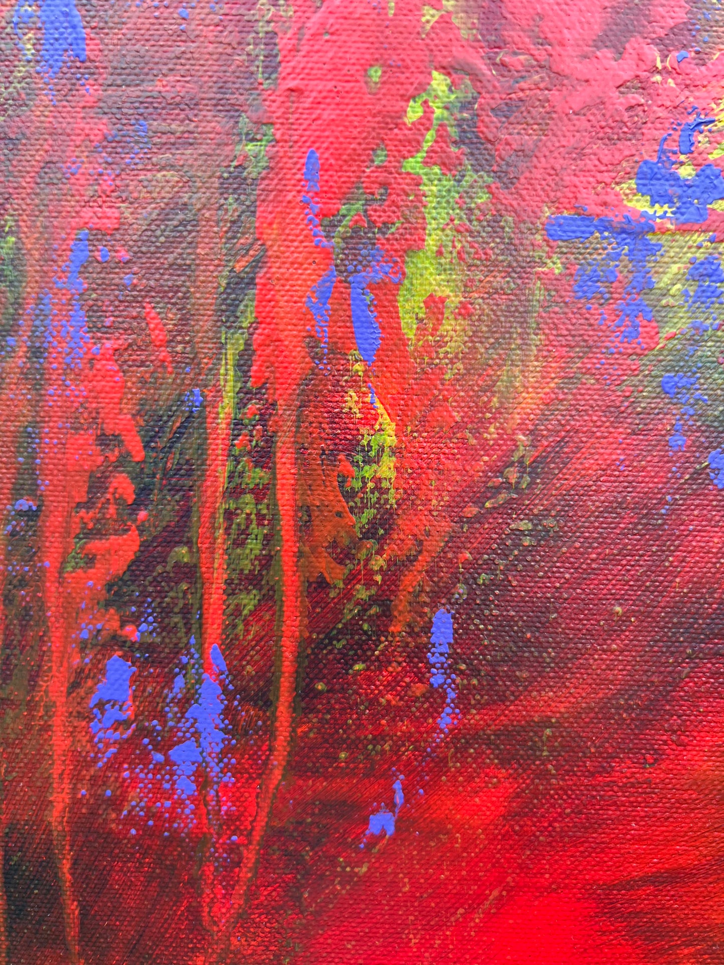 "Žydinčios gelmės" 90*130cm, vienetinis paveikslas