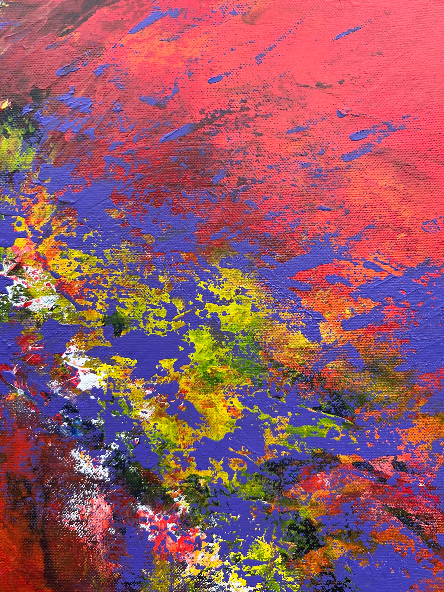 "Žydinčios gelmės" 90*130cm, vienetinis paveikslas