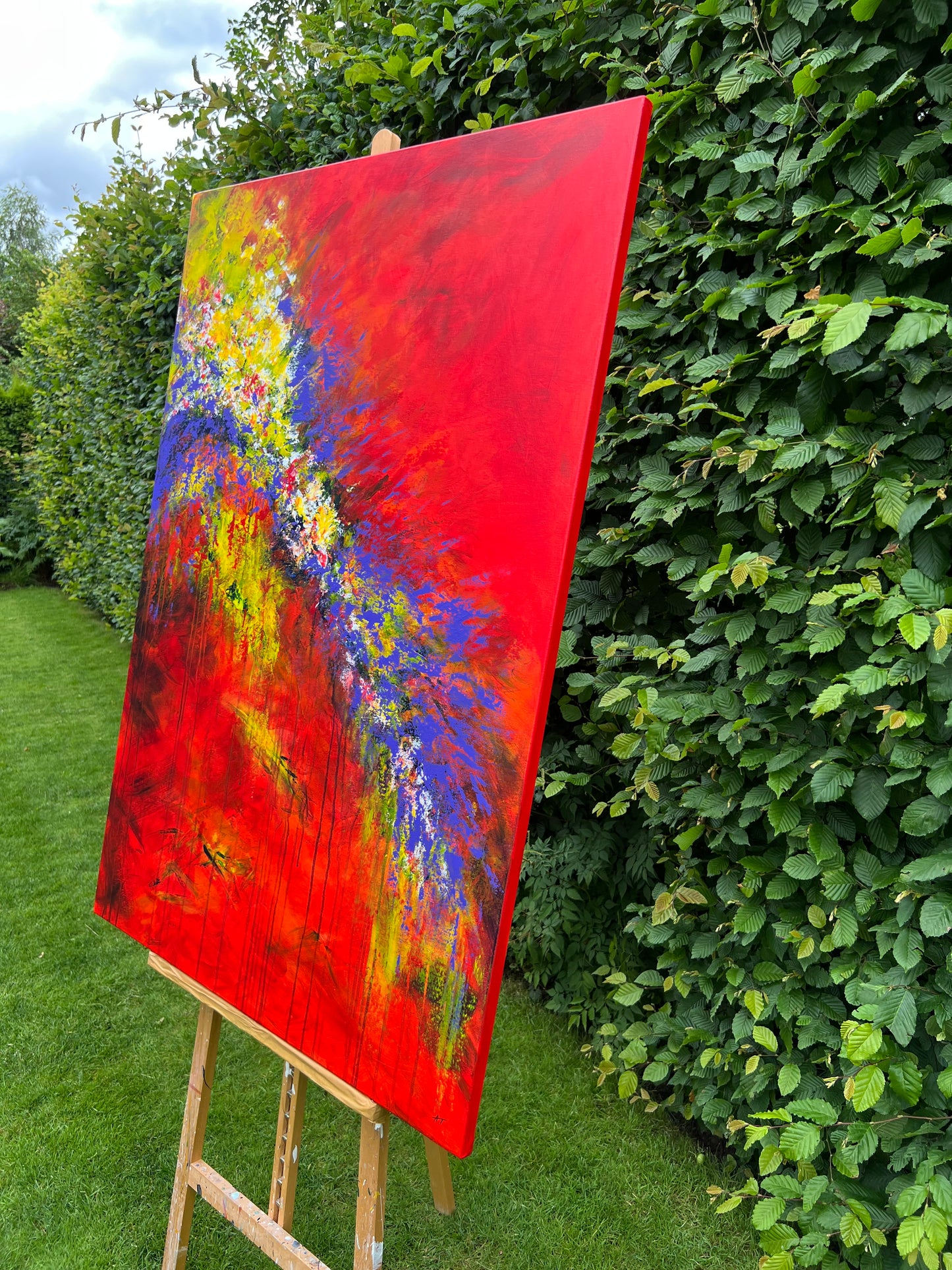 "Žydinčios gelmės" 90*130cm, vienetinis paveikslas