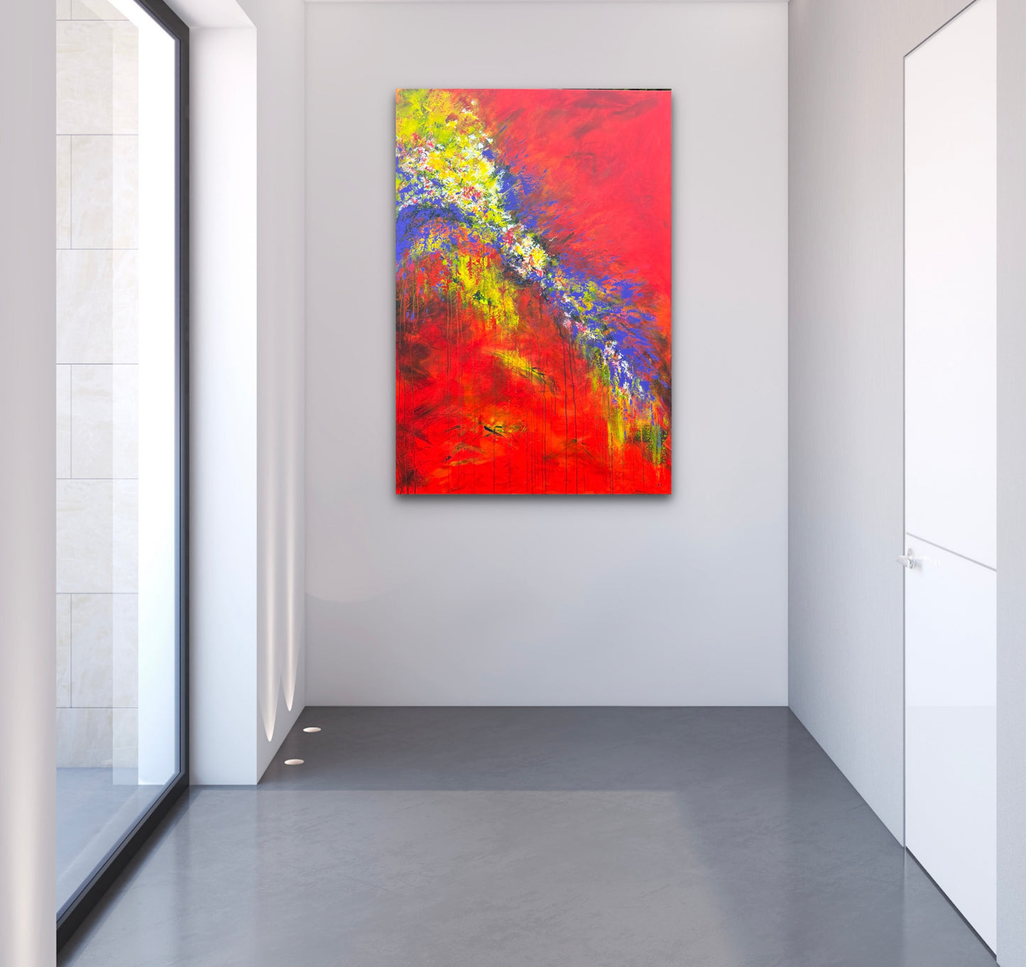 "Žydinčios gelmės" 90*130cm, vienetinis paveikslas